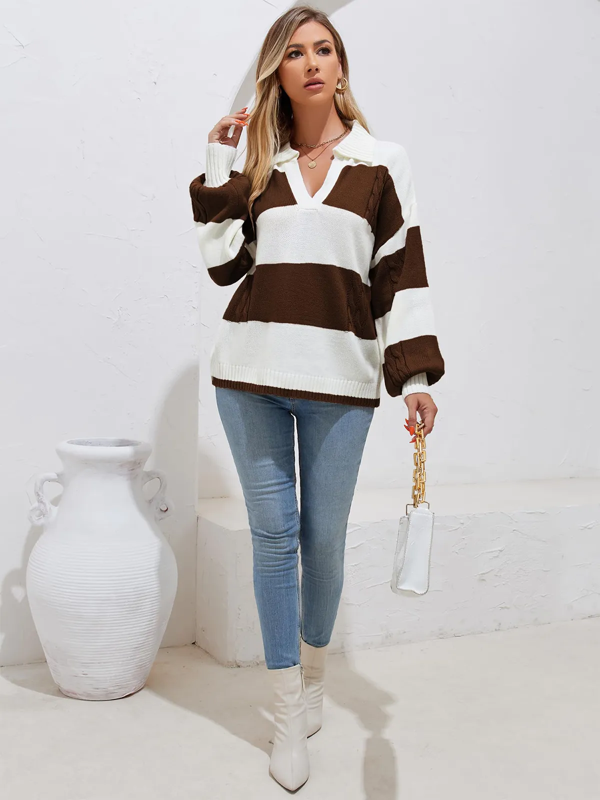 Striped Long-Sleeve Jumper