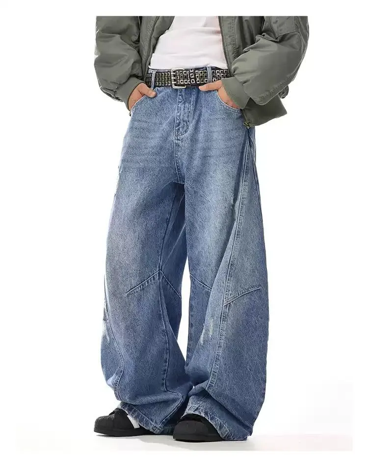 Structured Loose Fit Jeans
