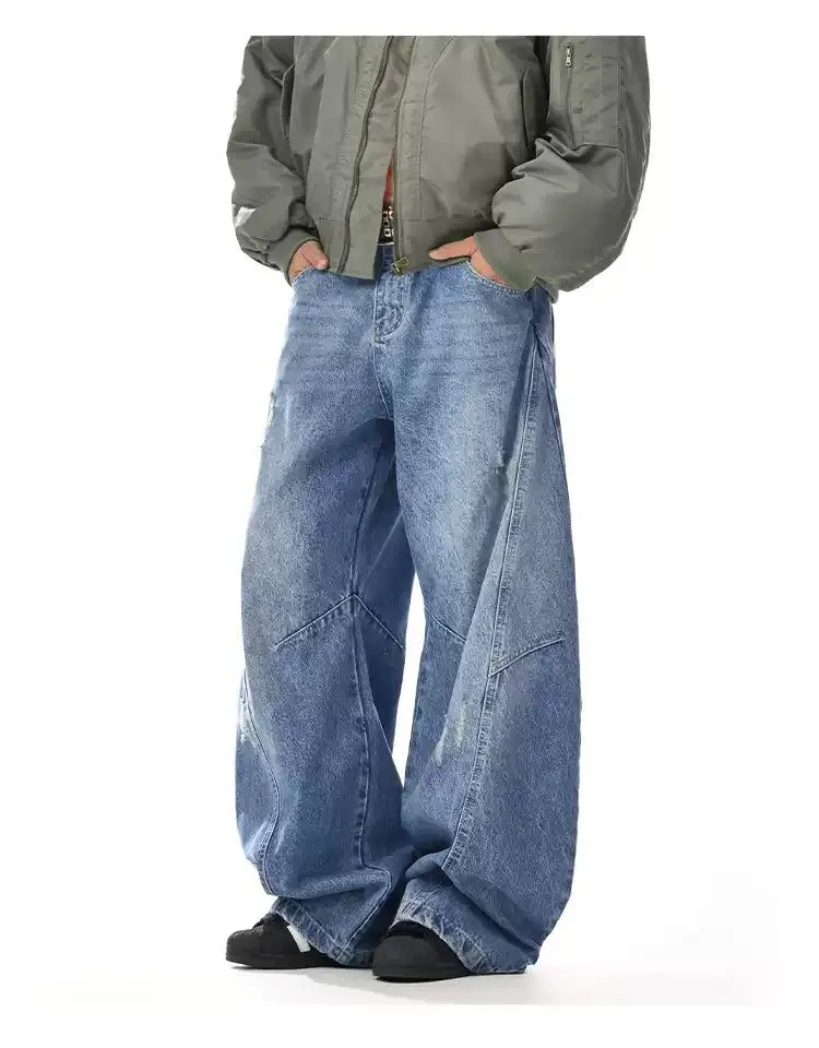 Structured Loose Fit Jeans