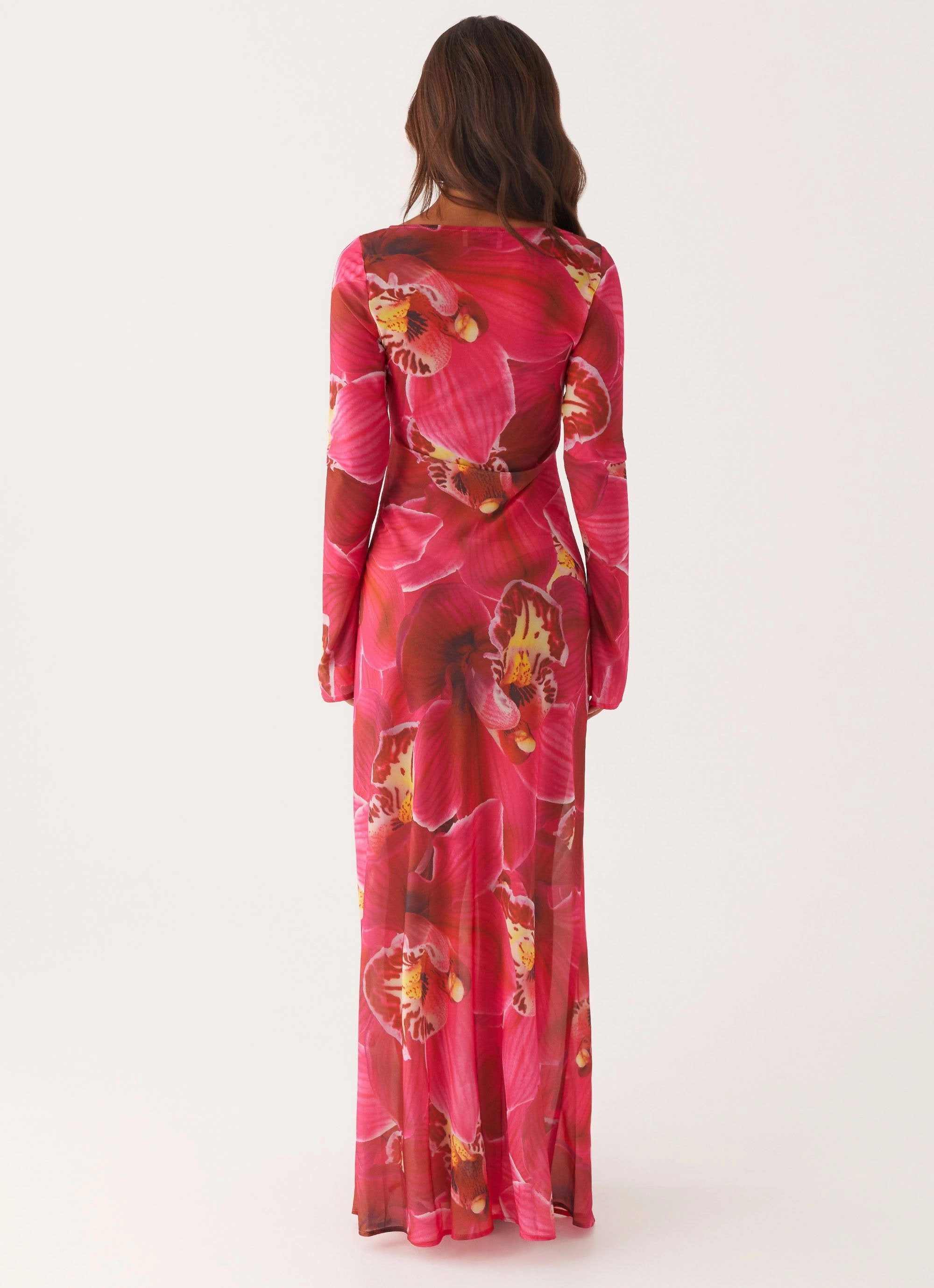 Lorde Maxi Dress - Orchid Pink Boat-Neck