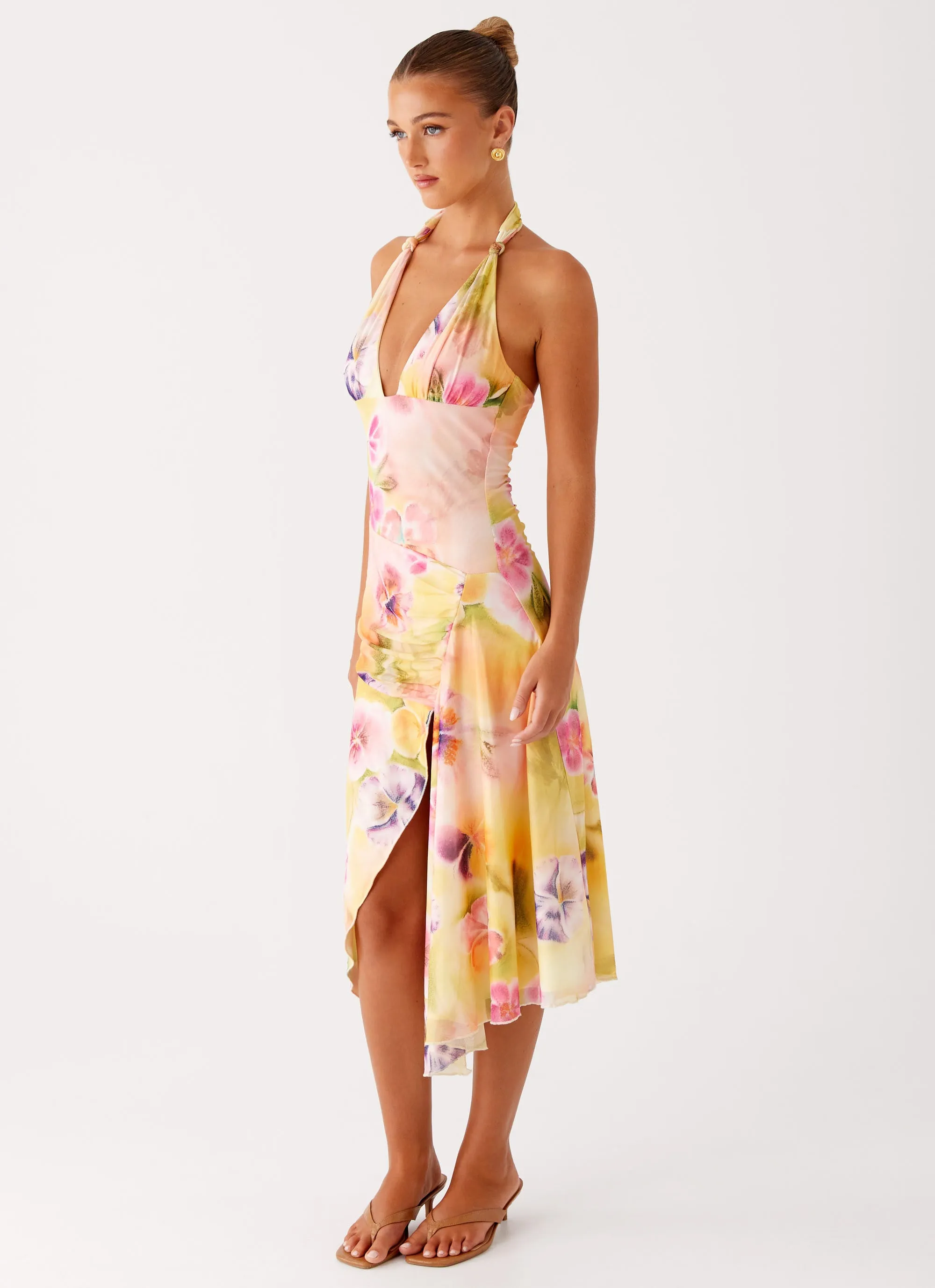 Dress for brunch Kayce Midi Dress - Sunburst Floral