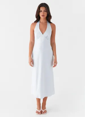 Gentle Stitch Lounge Ready Heavy Hearted Midi Dress - Blue