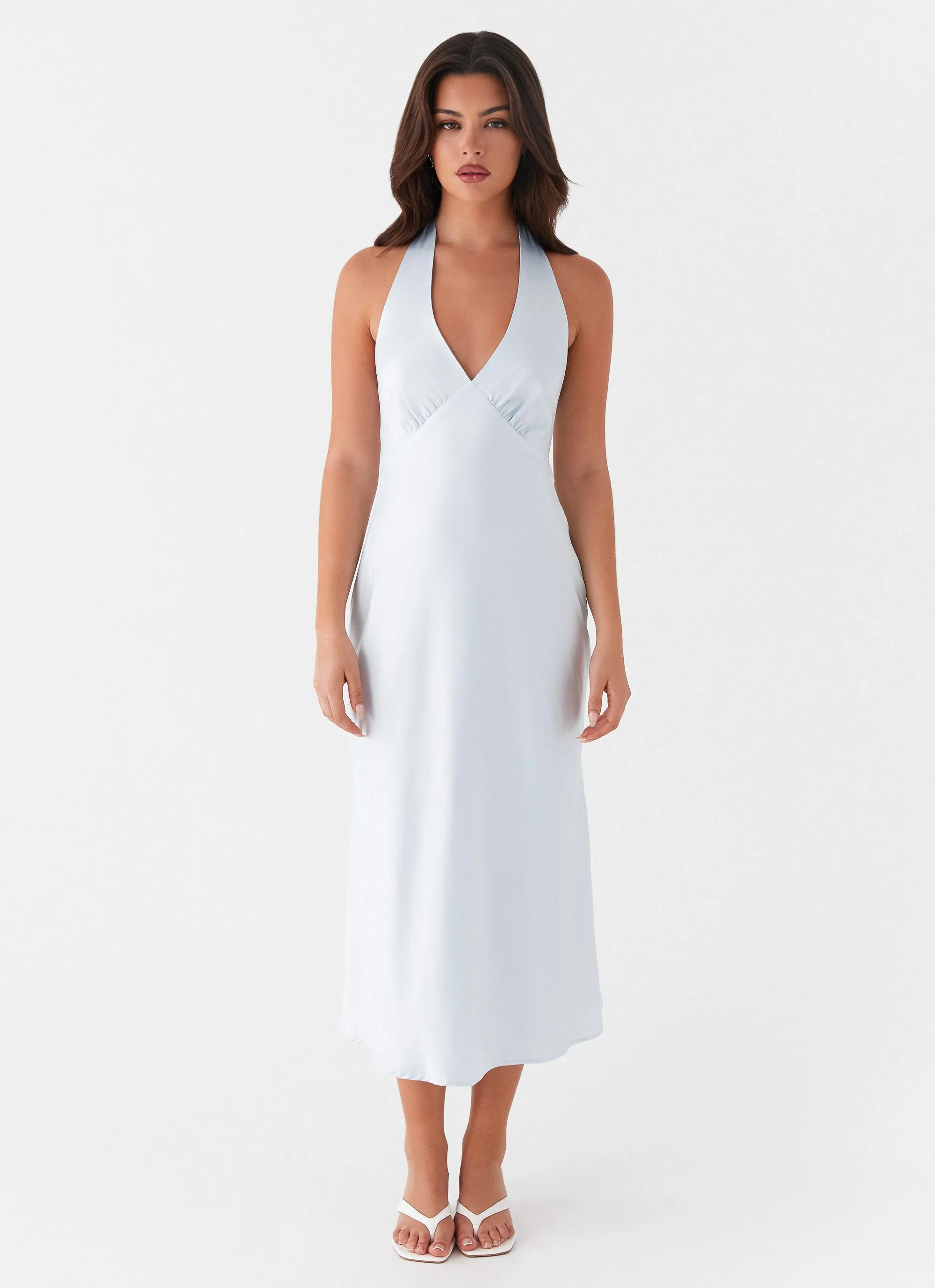Gentle Stitch Lounge Ready Heavy Hearted Midi Dress - Blue