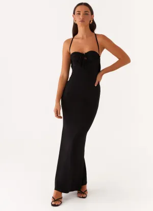 Bombshell Maxi Dress - Black Vibrant Movement