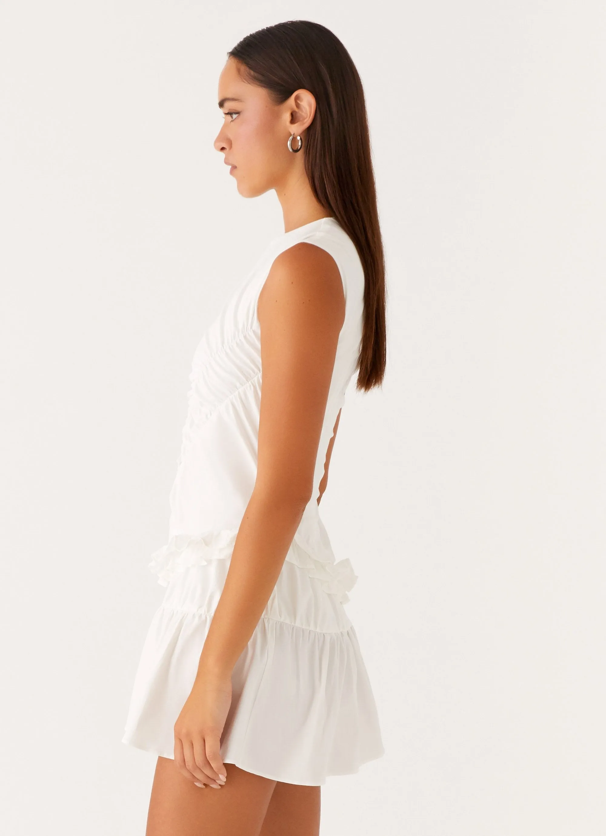 Anders Mini Dress - White Photo Light Moment Light