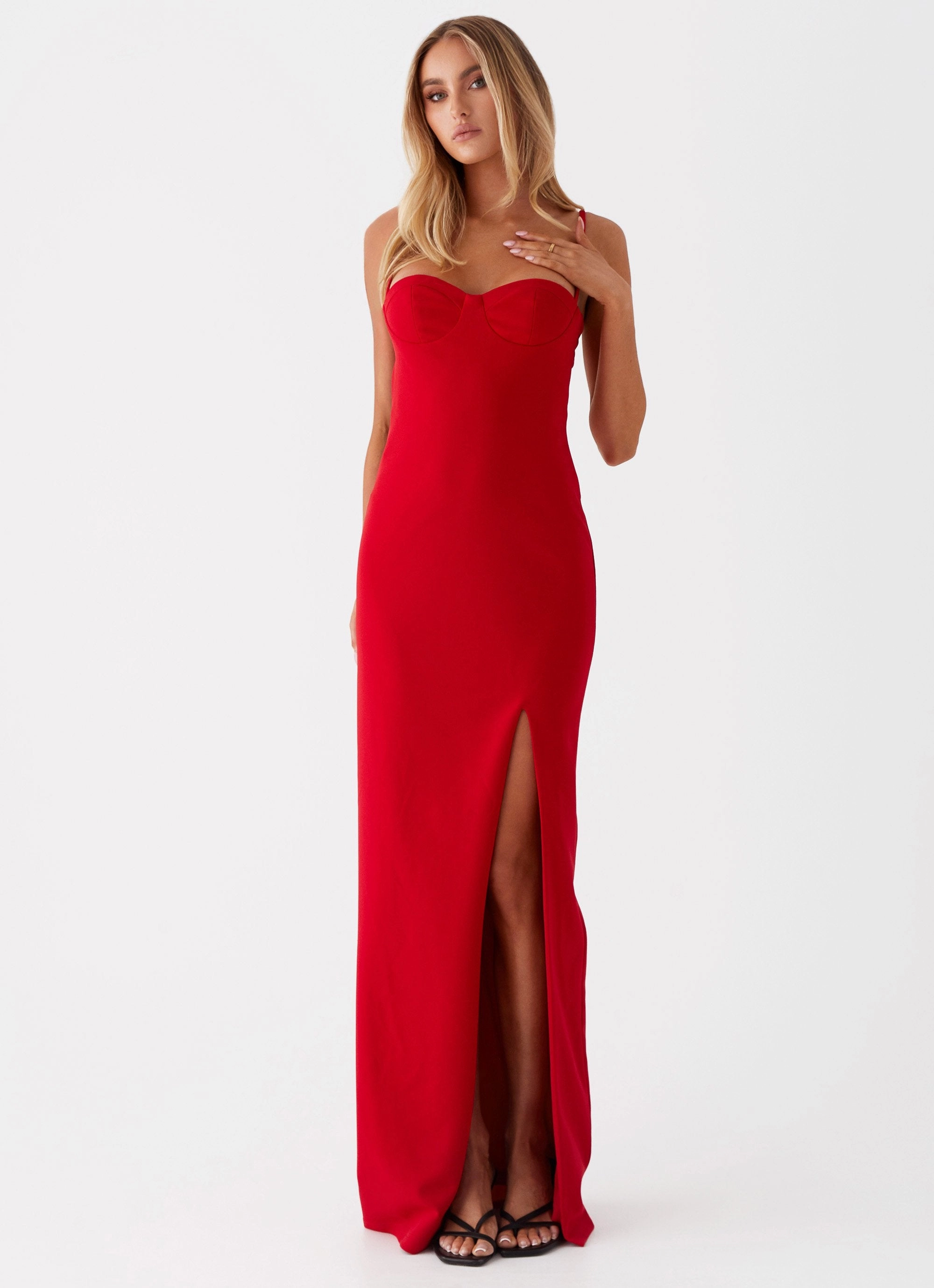 Graduation-Event Stefanie Maxi Dress - Red