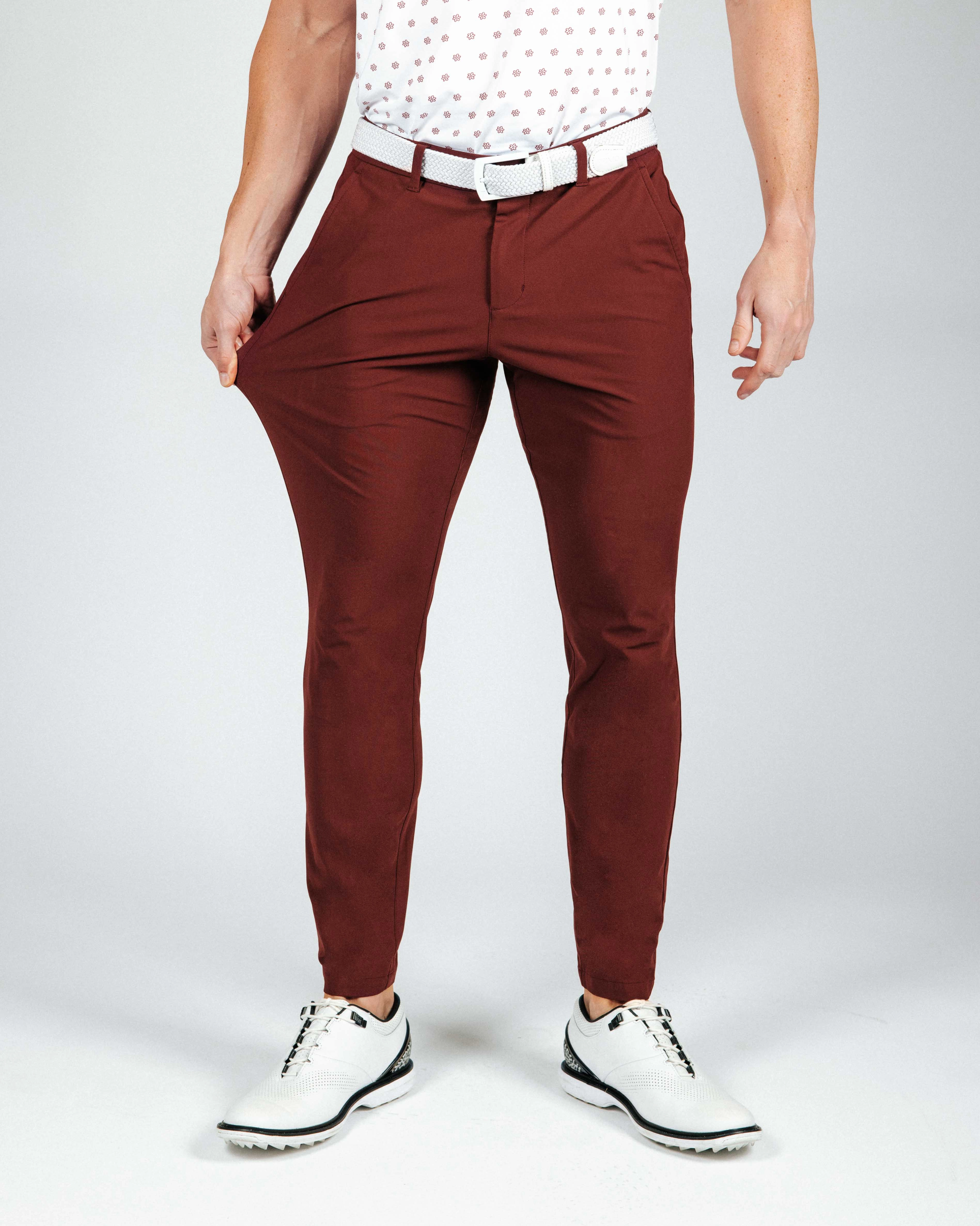 Wine Traditional Pants Comfy Look