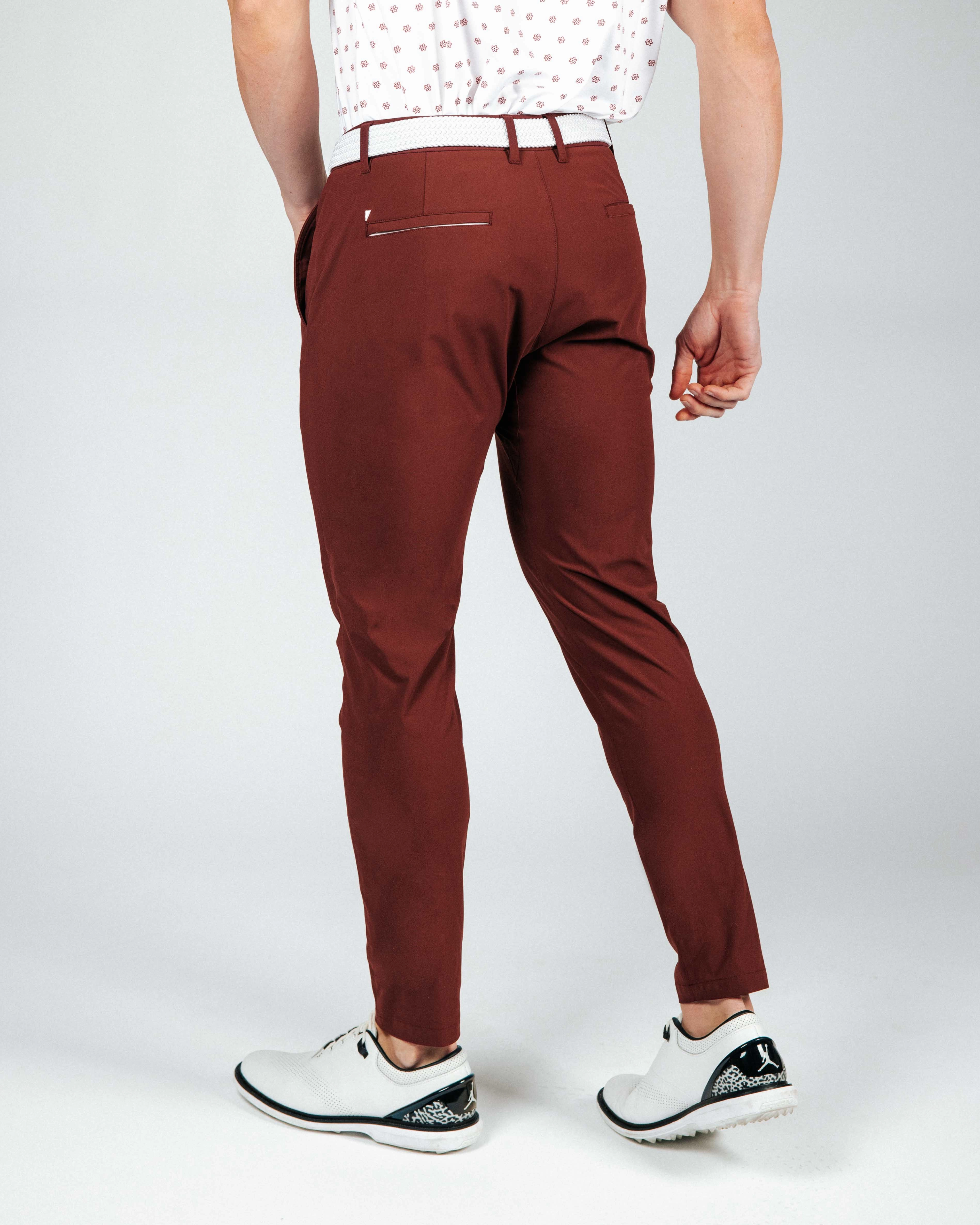 Wine Traditional Pants DurableBartack