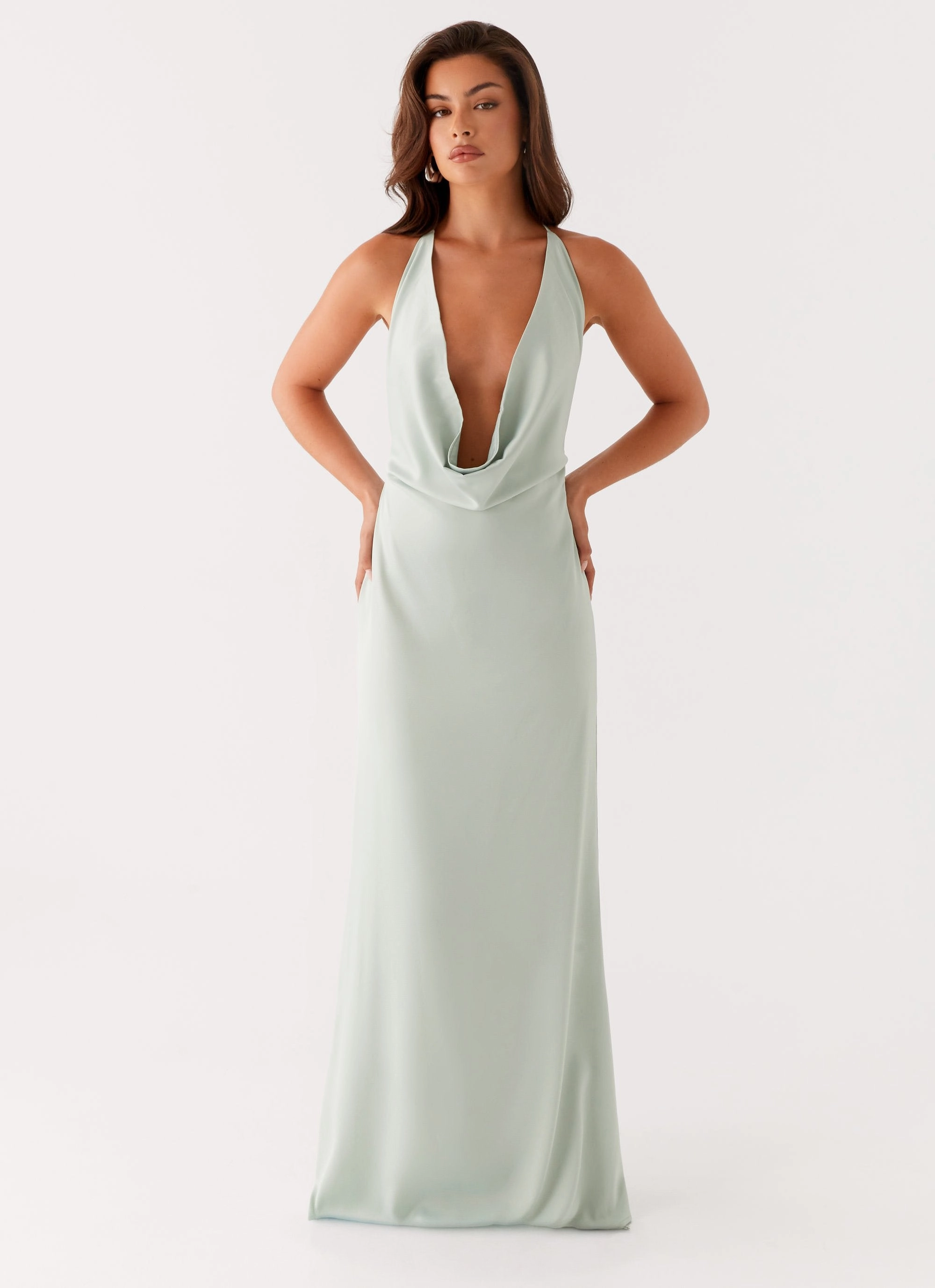Love Blend Noemi Maxi Dress - Sage