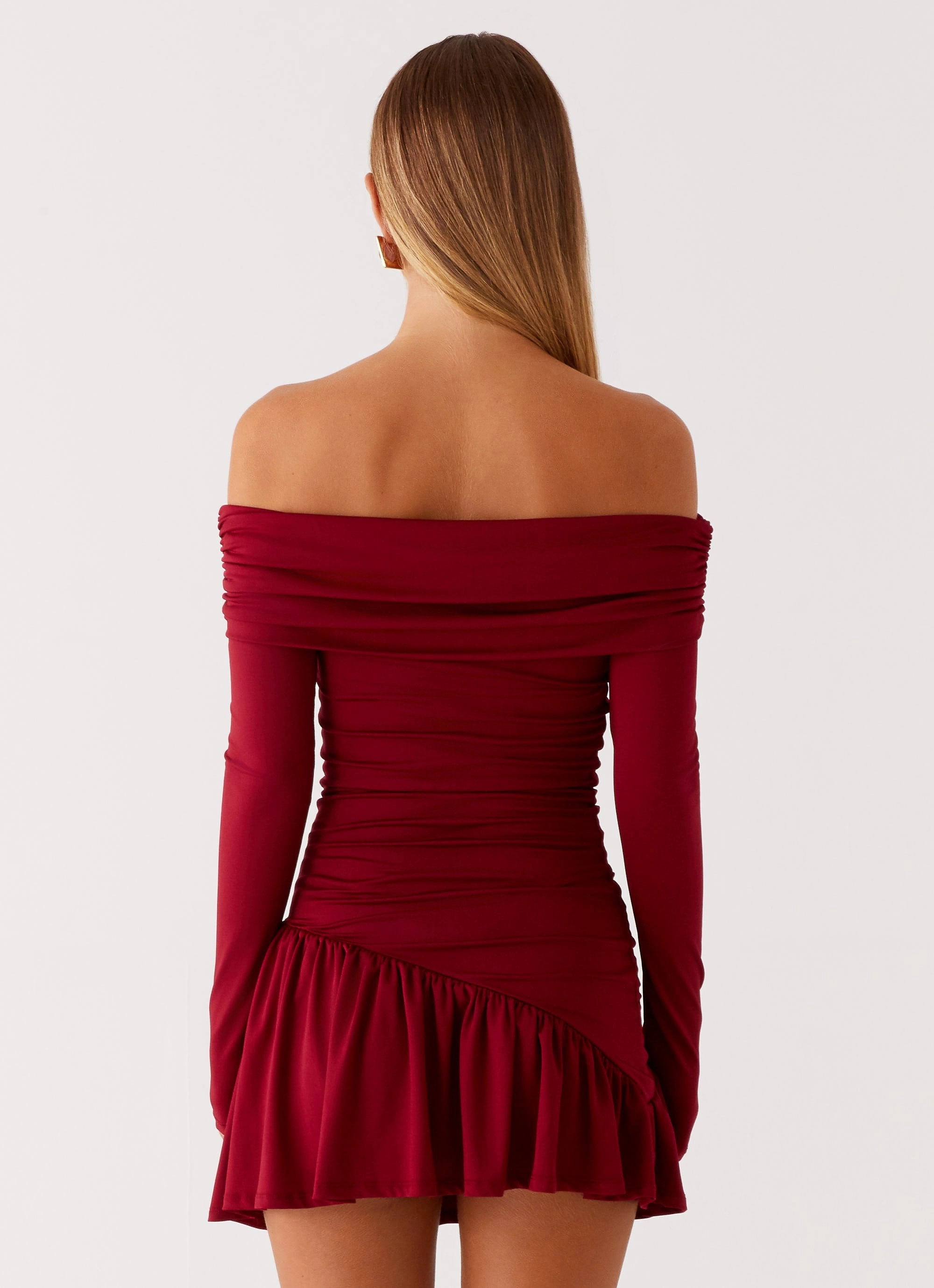 Tie-dye Bold Style Grazia Mini Dress - Red