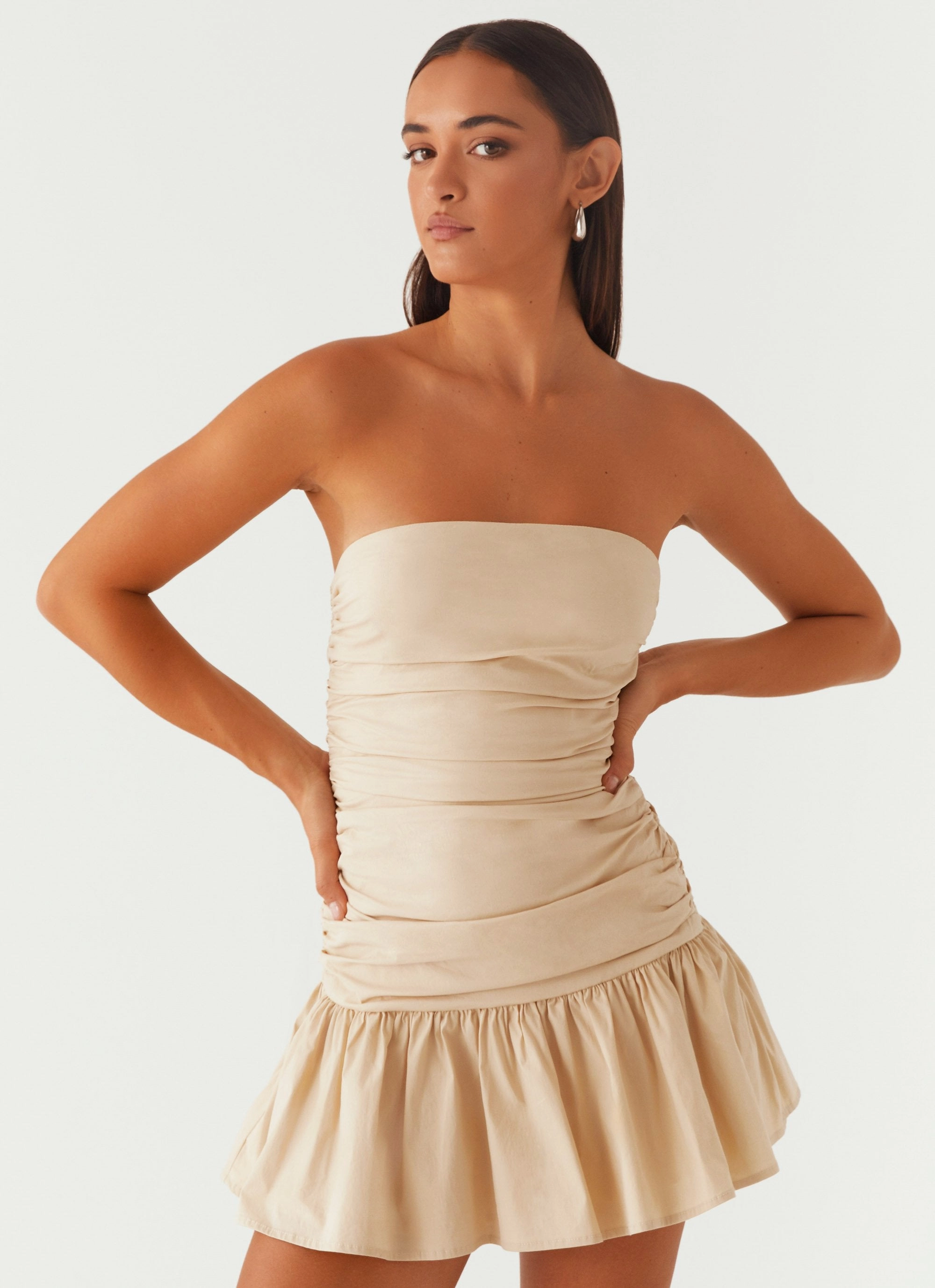 Smart Fit Carmel Mini Dress - Ivory