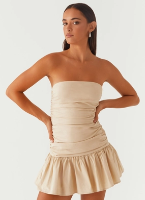 Smart Fit Carmel Mini Dress - Ivory