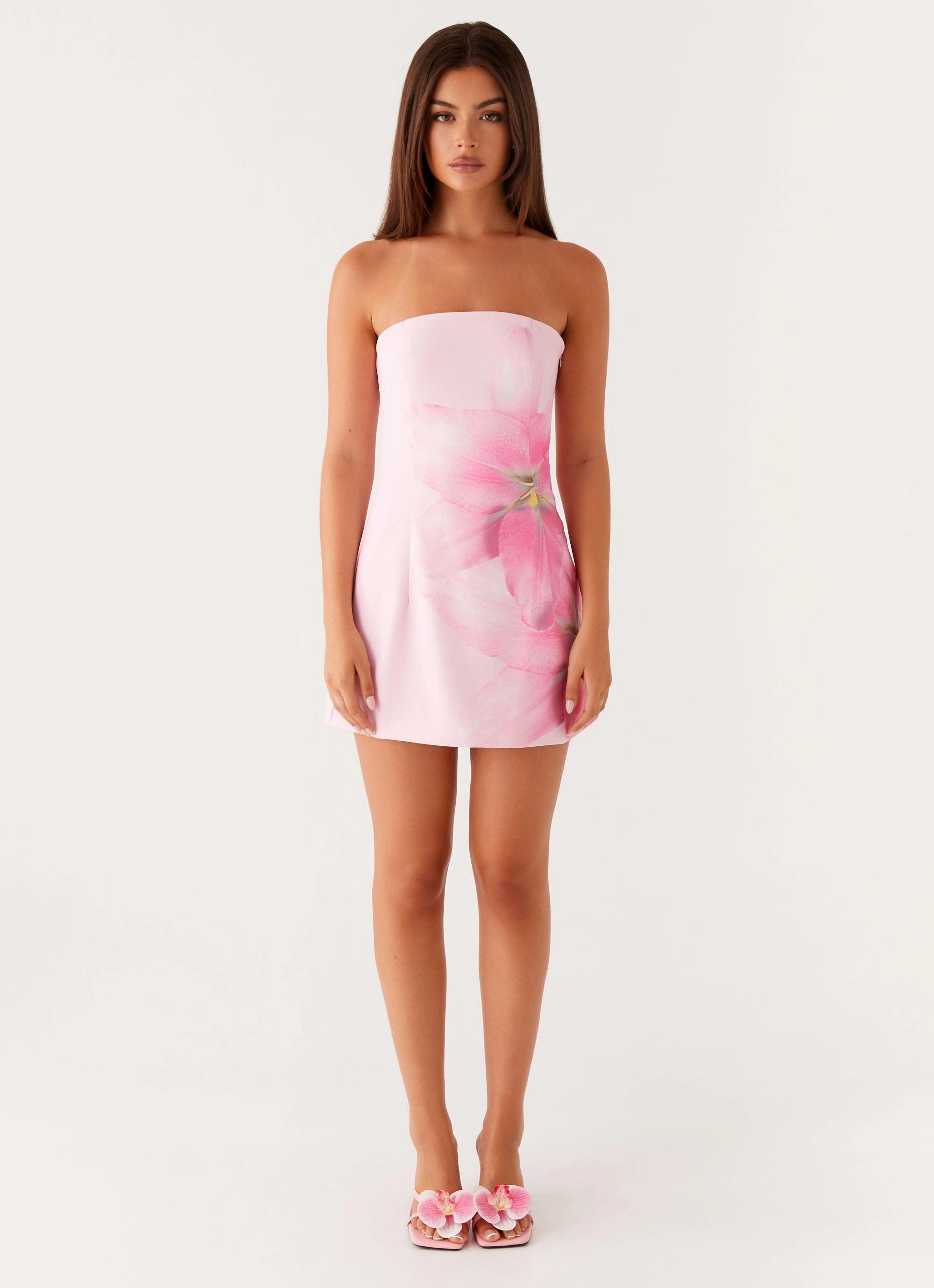 Sugar Rush Strapless Mini Dress - Pink Trendy Piece Polished Edge