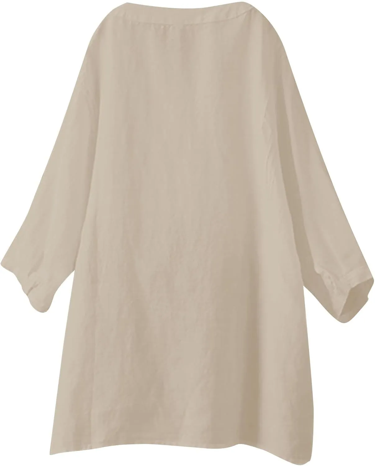 Summer Linen Work Tops for Women 2025 Trendy Button Down Plus Size V Neck Boho Clothes Spring Tops for Women