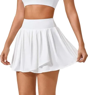 Summer Skirts for Women 2025 Vacation Short Pleated High Waist Running Yoga Sports Athletic Shorts Tennis Skirts