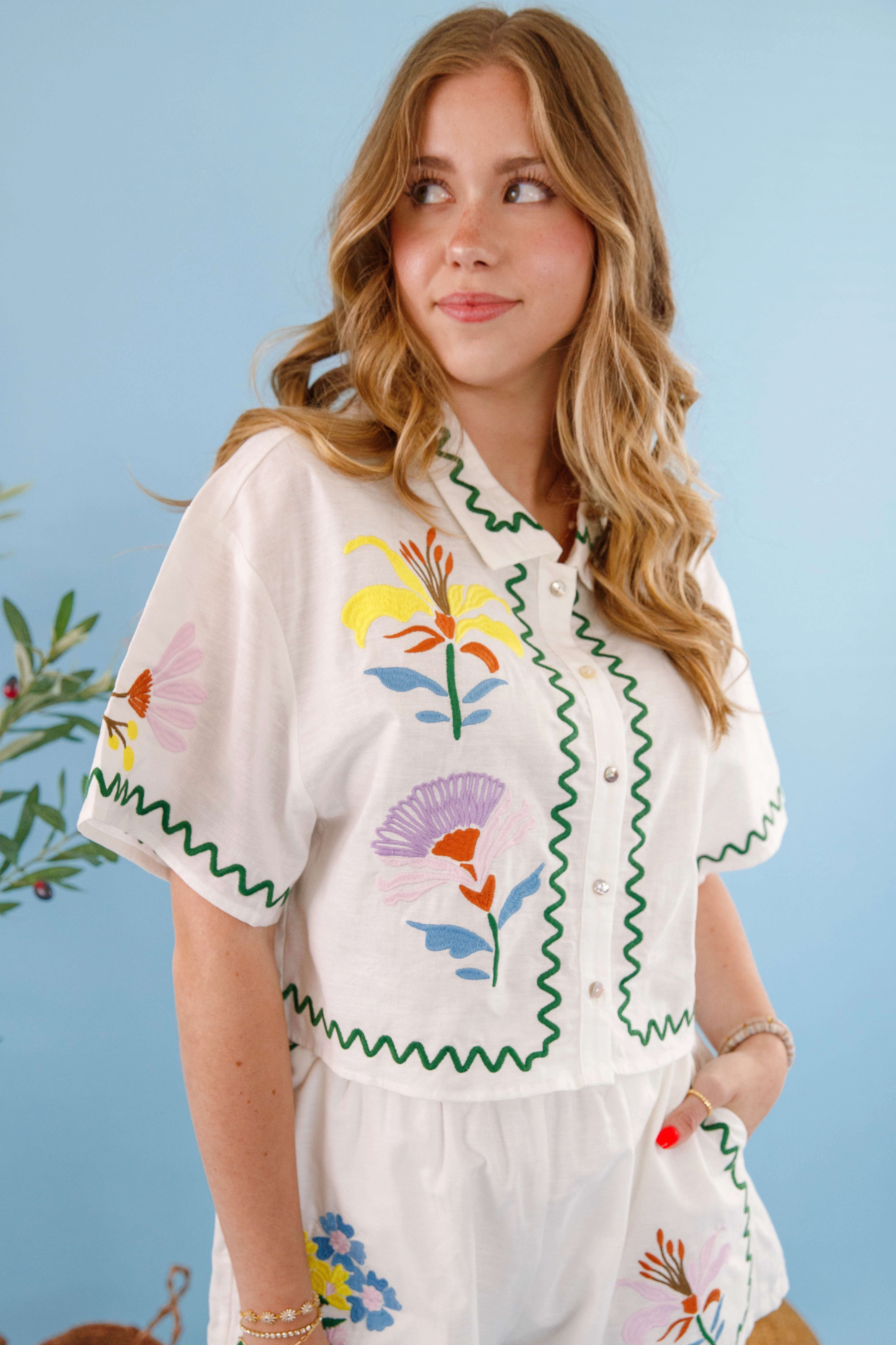 TemperatureRegulating Summer Revival Button Down Top
