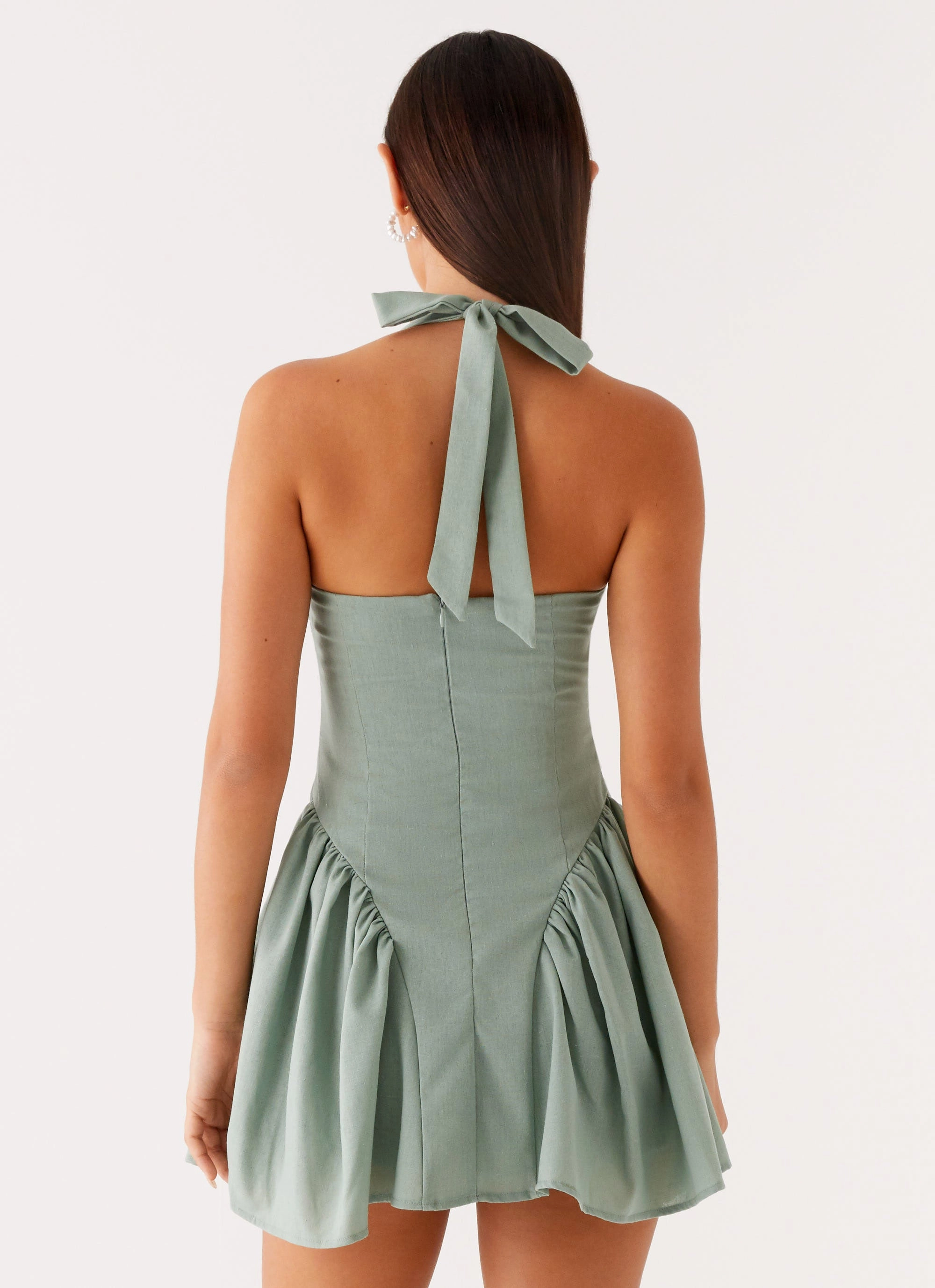 Fable Mini Dress - Sage Inner Feel Chill Moment