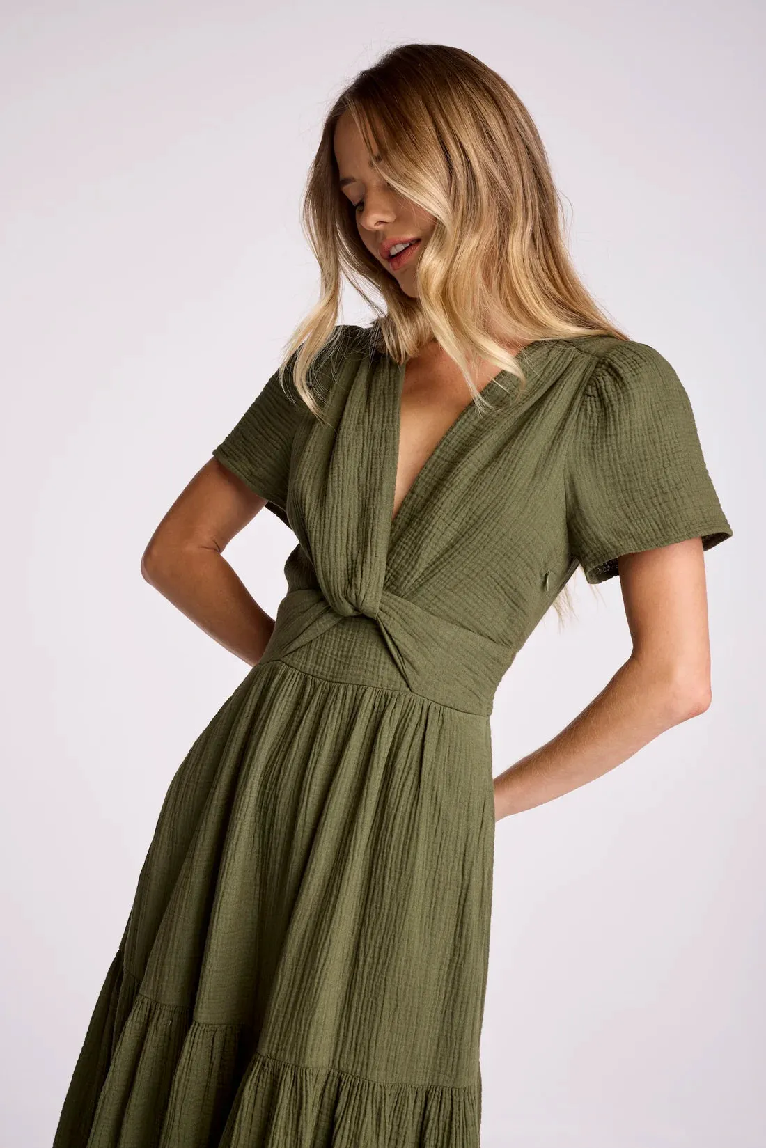 Mermaid-Hem CrinkleResistantWeave Sundays Fleet Dress