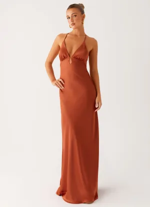 Sundowner Maxi Dress - Rust Dress-Up Style