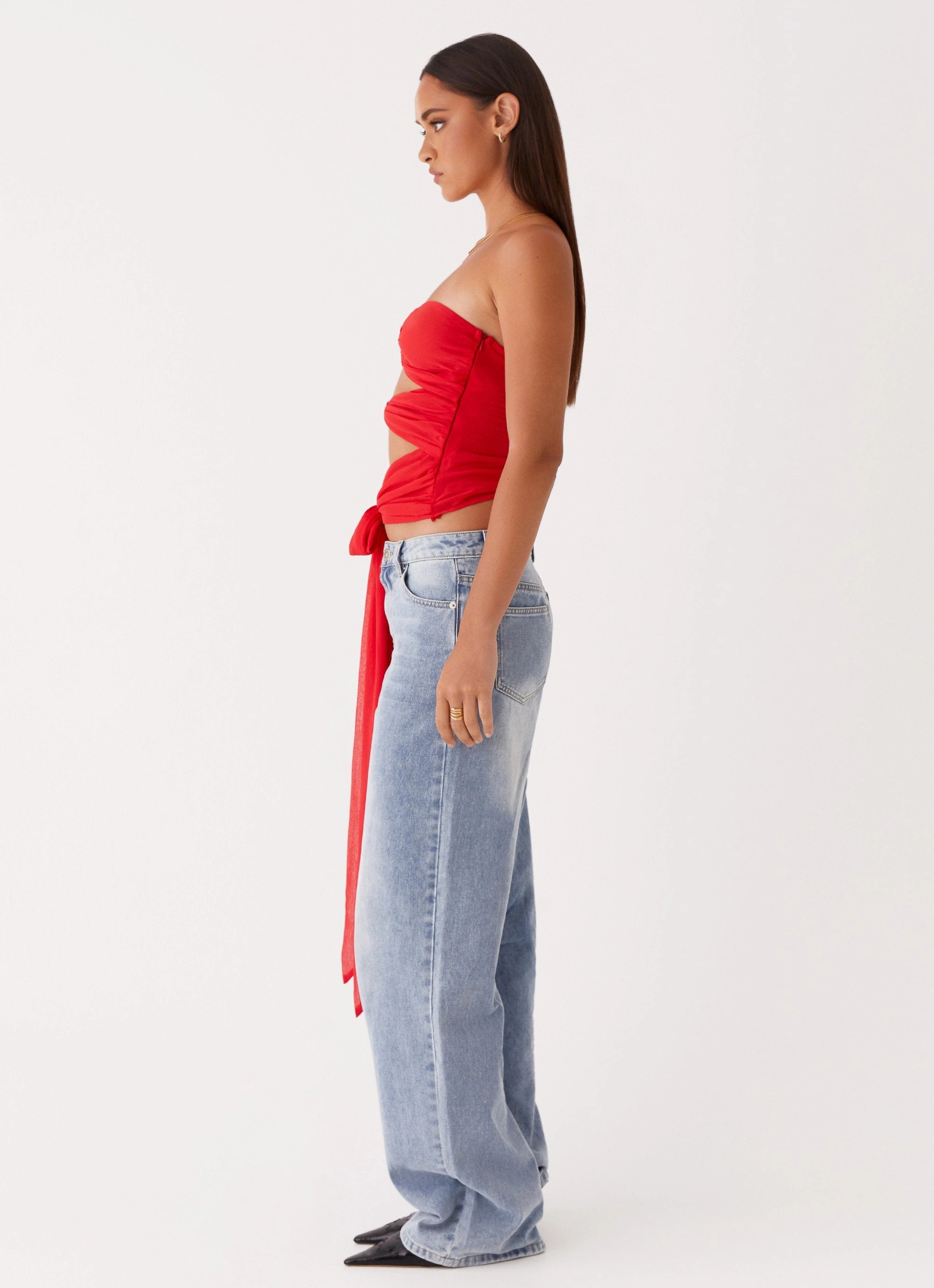 Sunlight Cascade Top - Red Airflow Optimized Weave