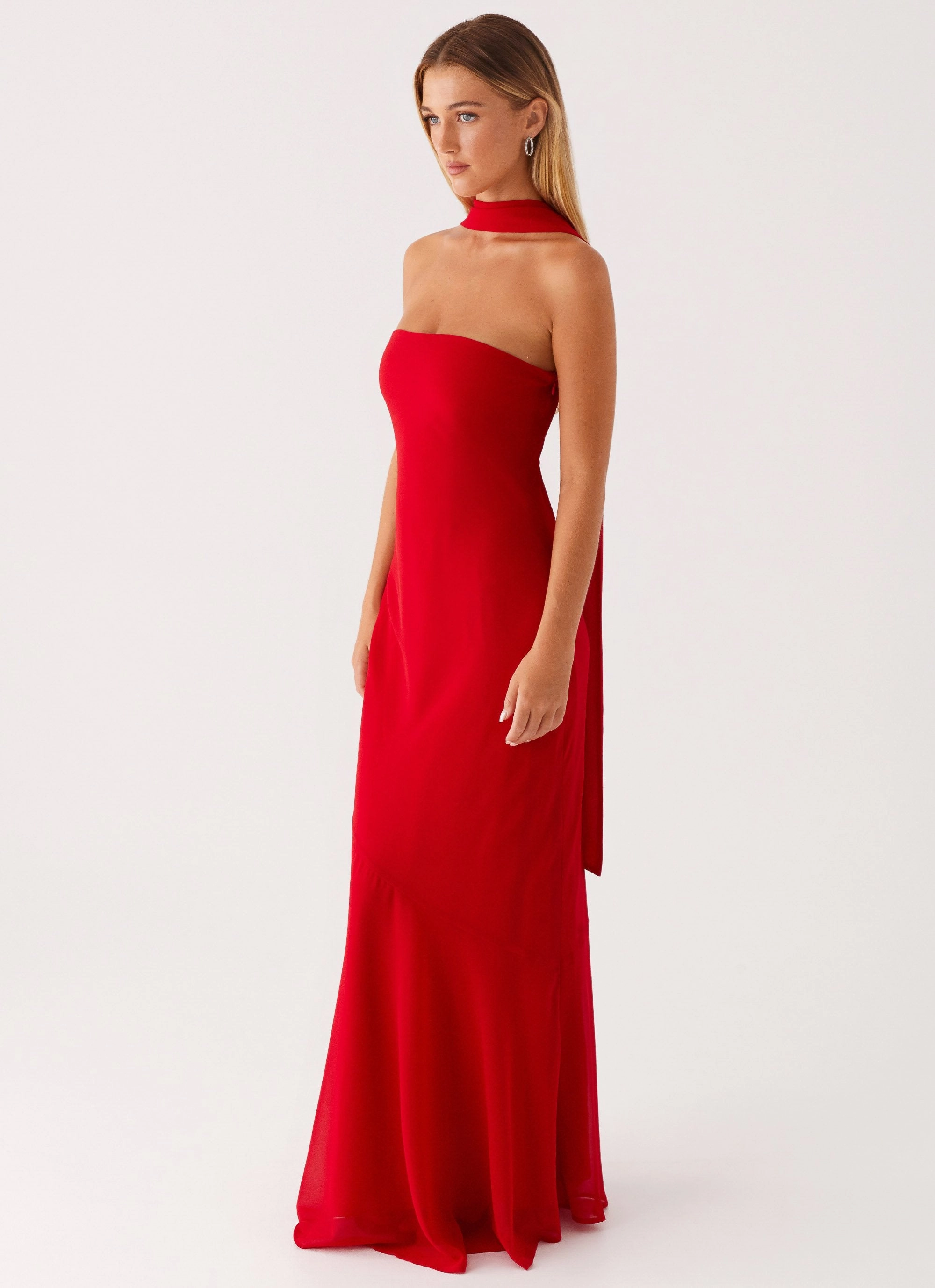 Under The Pagoda Maxi Dress - Red Style Upgrade