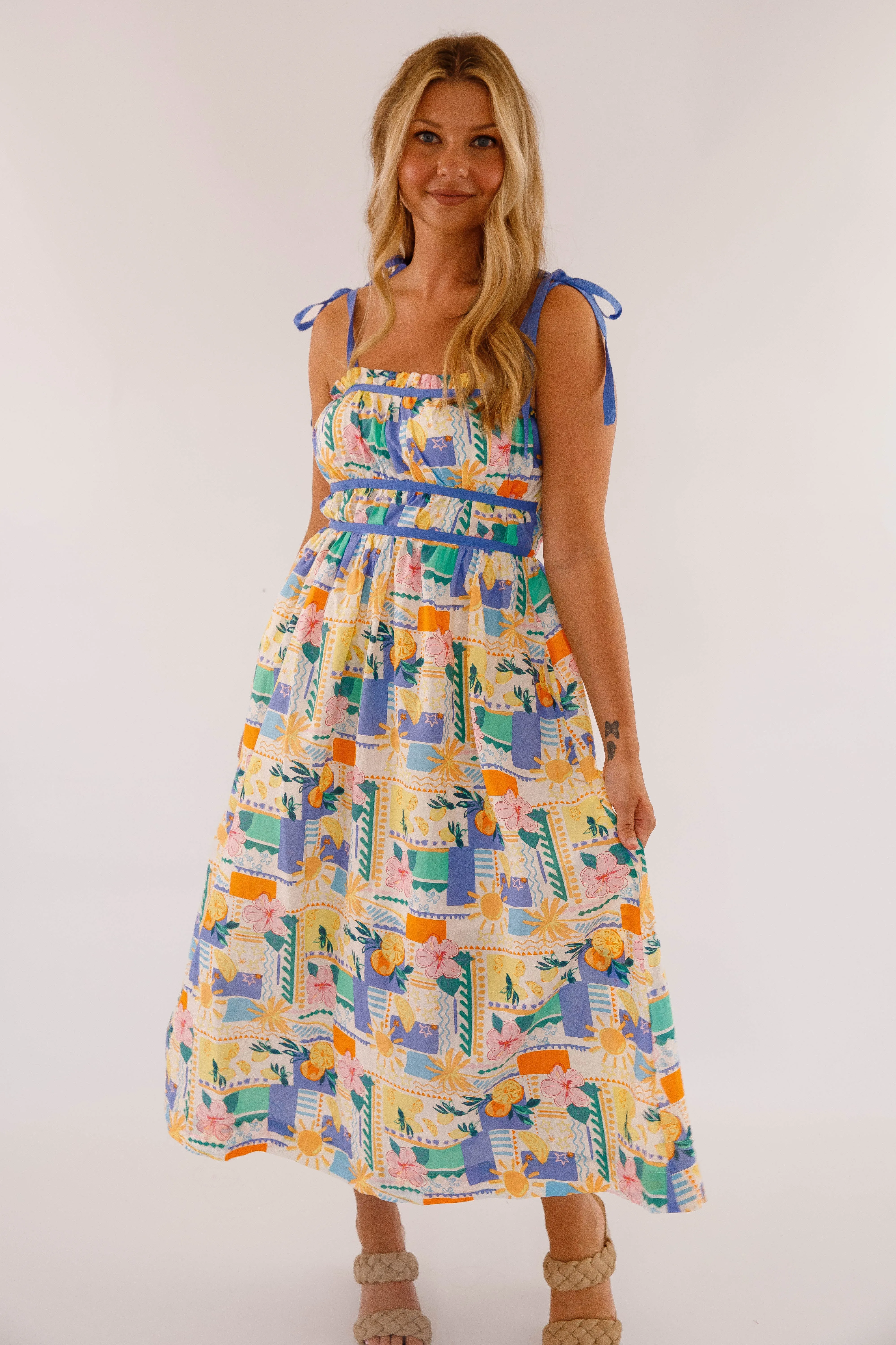 Sunshine State Of Mind Midi Dress Soft Stretch