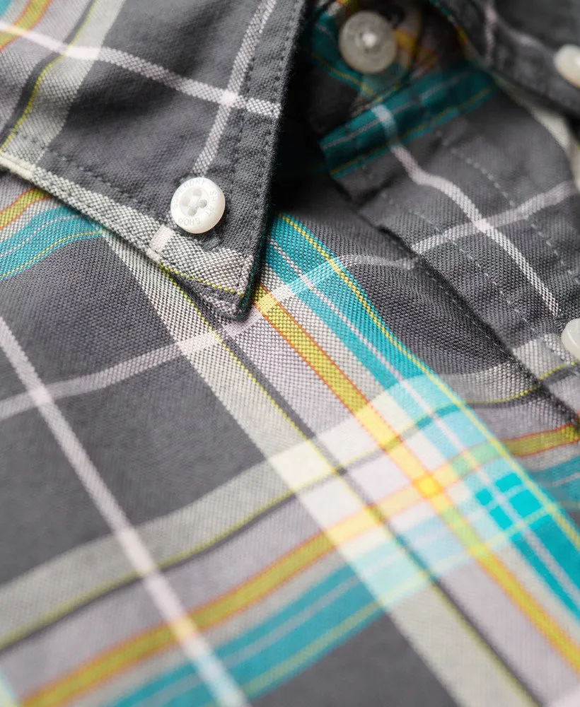 Superdry Short Sleeve Lightweight Check Shirt Shirt - Navy Check