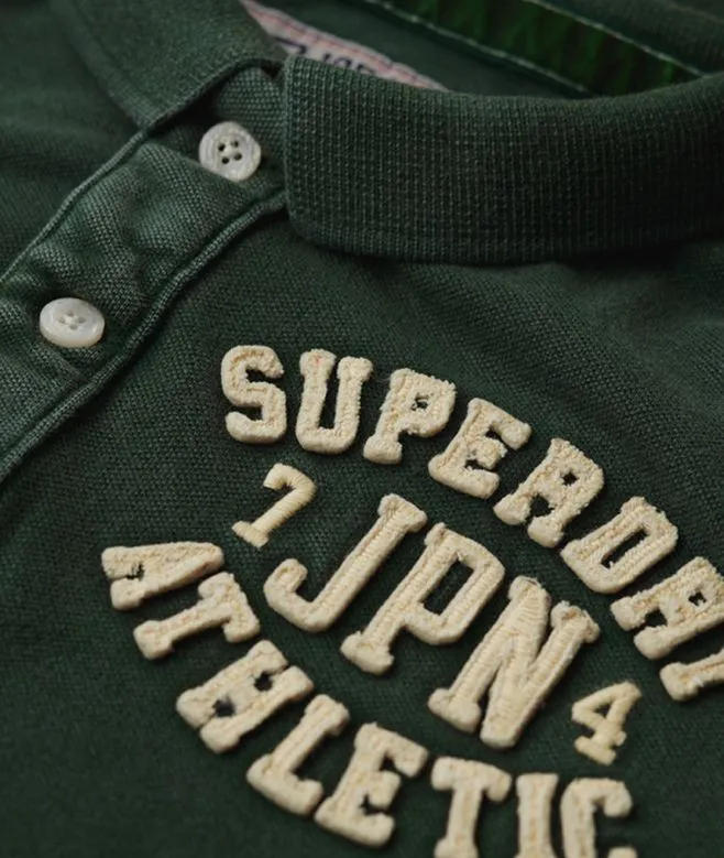 Superdry Vintage Athletic Polo - Enamel Green