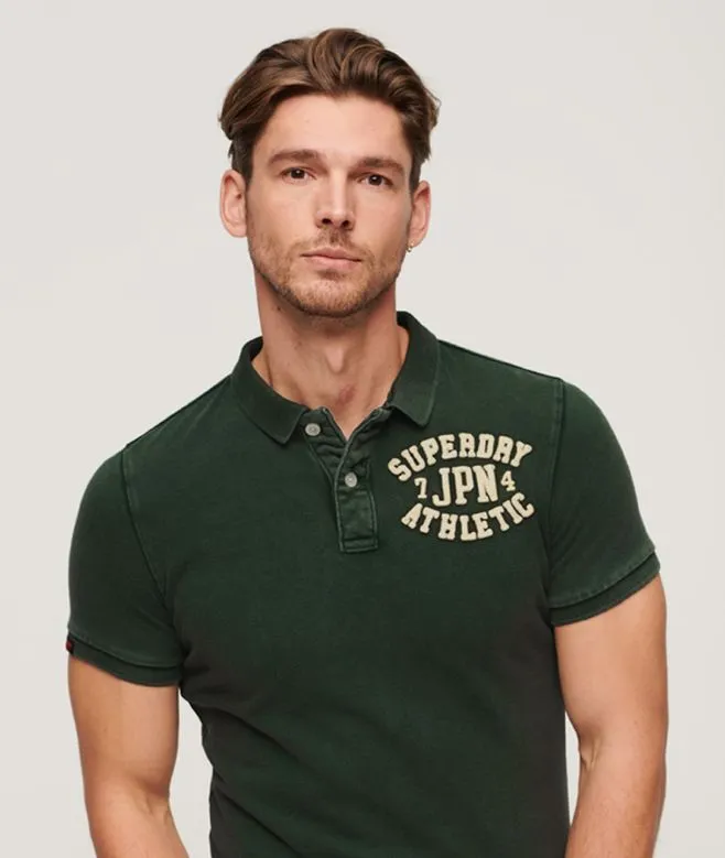 Superdry Vintage Athletic Polo - Enamel Green