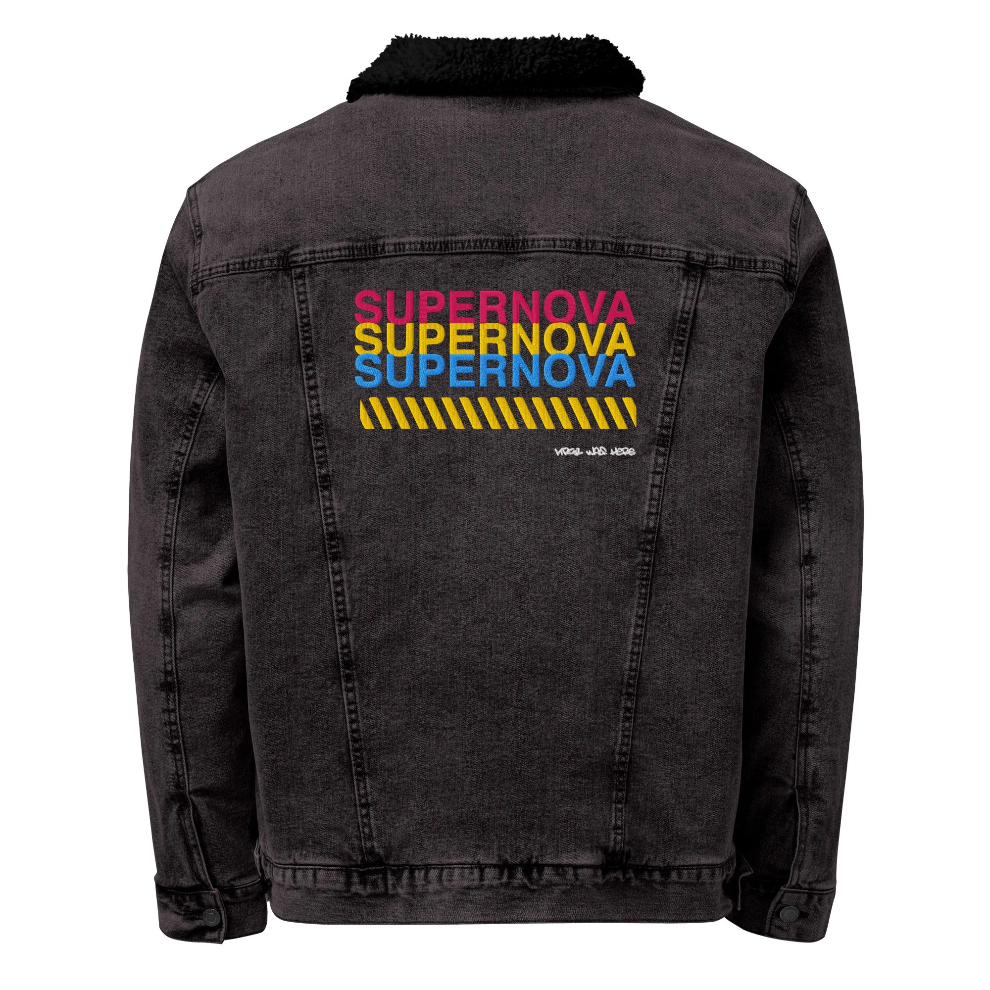 SUPERNOVA Unisex Denim Sherpa Jacket