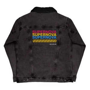 SUPERNOVA Unisex Denim Sherpa Jacket
