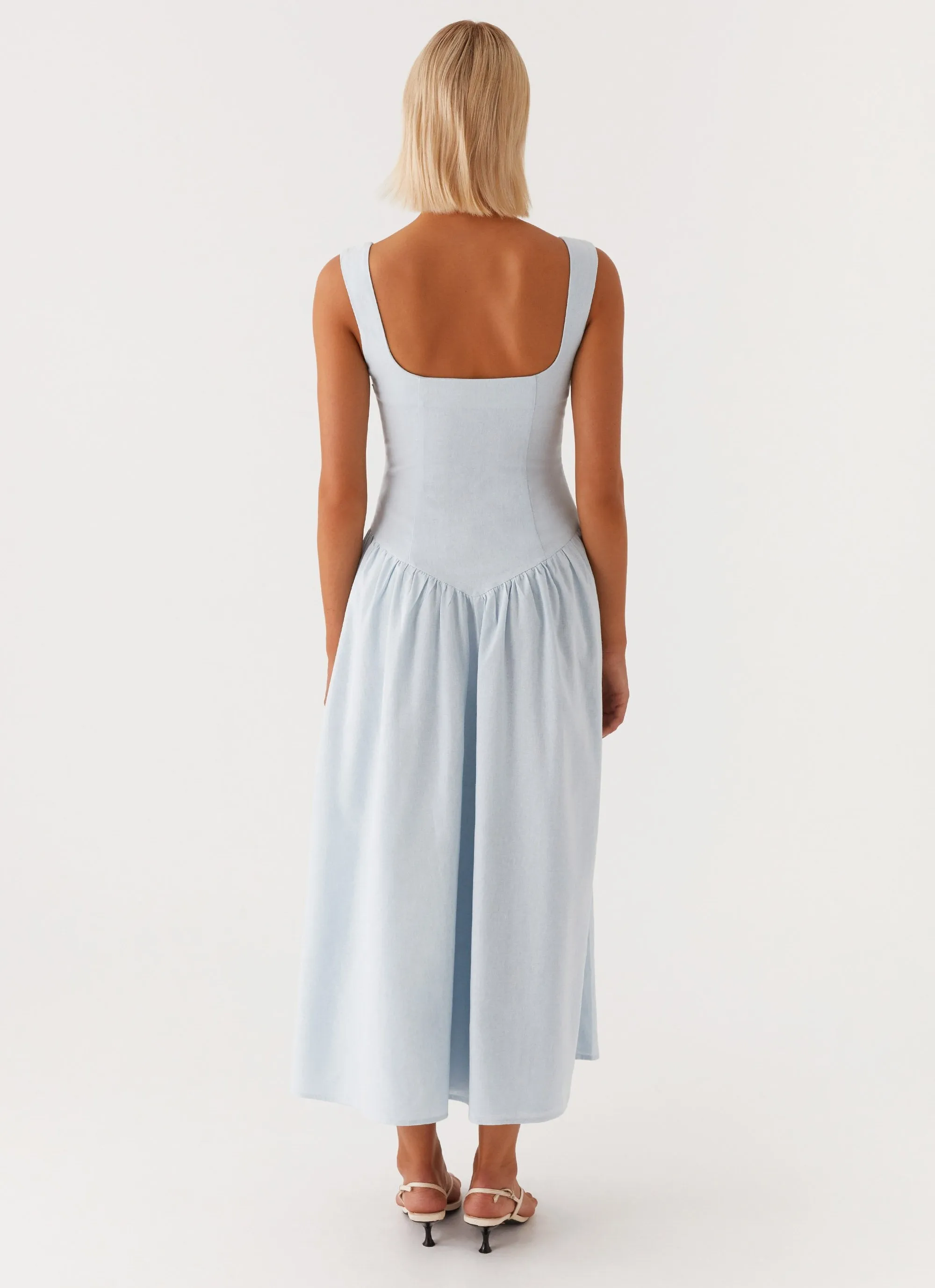Suzie Midi Dress - Blue Trendy Everyday