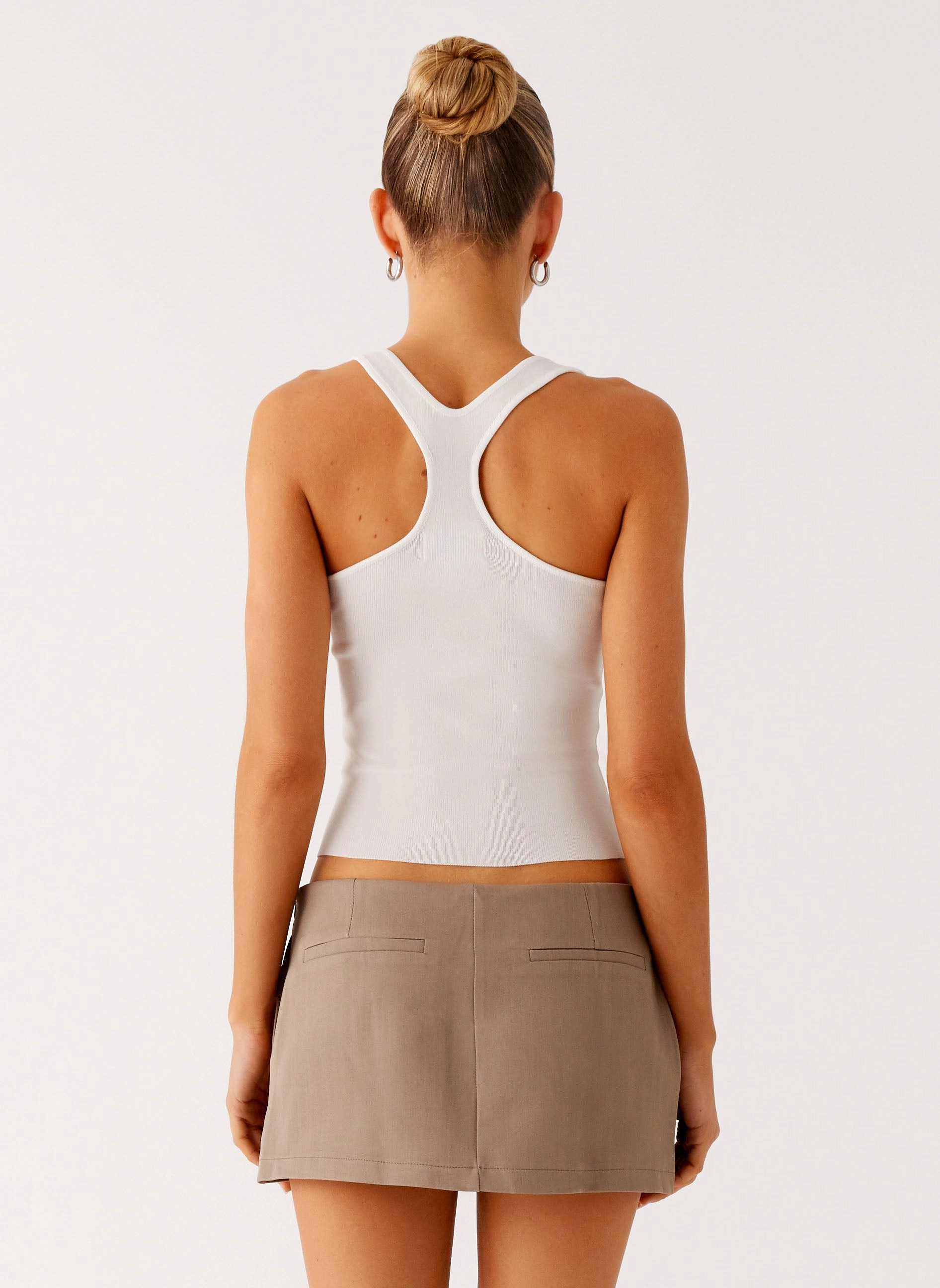 Mirna Micro Skort - Taupe Marle Breathable Wearable Compact Fit