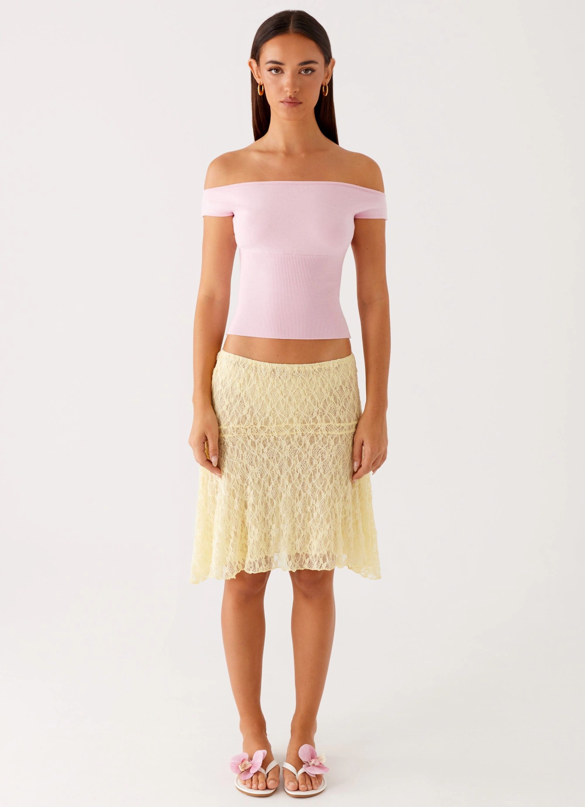 Coleman Knit Top - Pink DualLayer Weave Warm Fabric