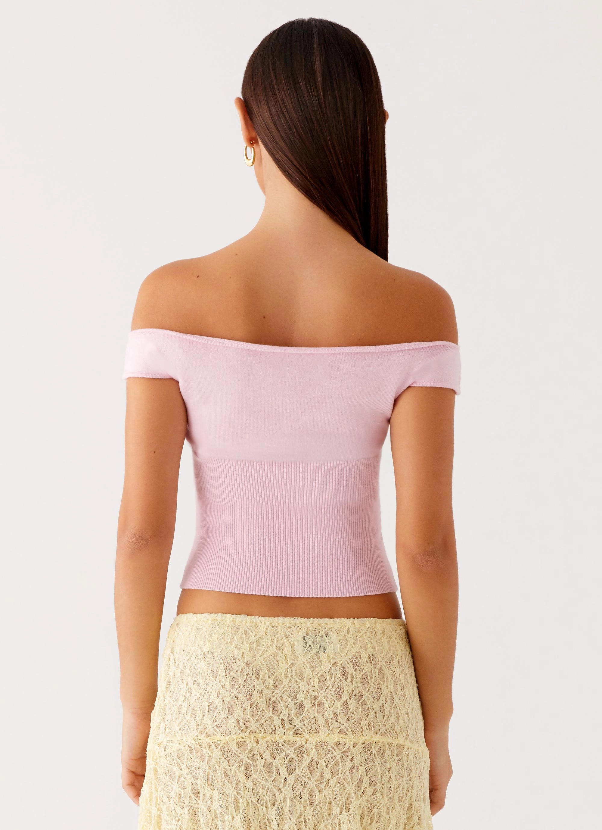 Coleman Knit Top - Pink Reflective accents