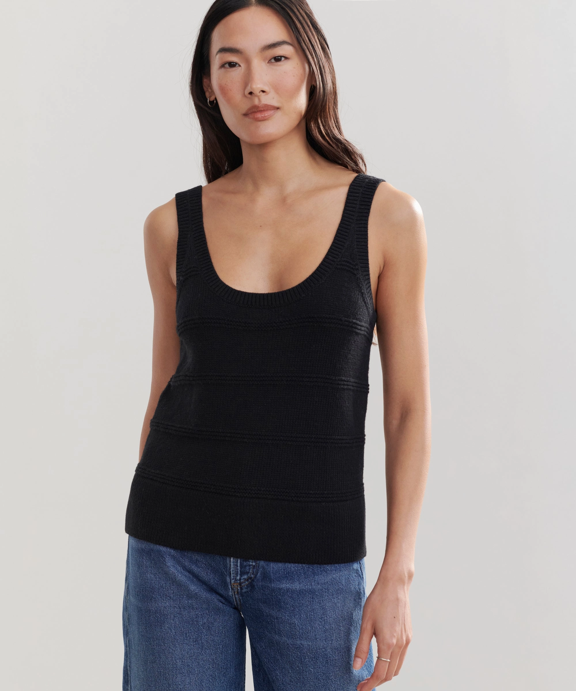 Anti Static Cloth Blend Sweater Tank