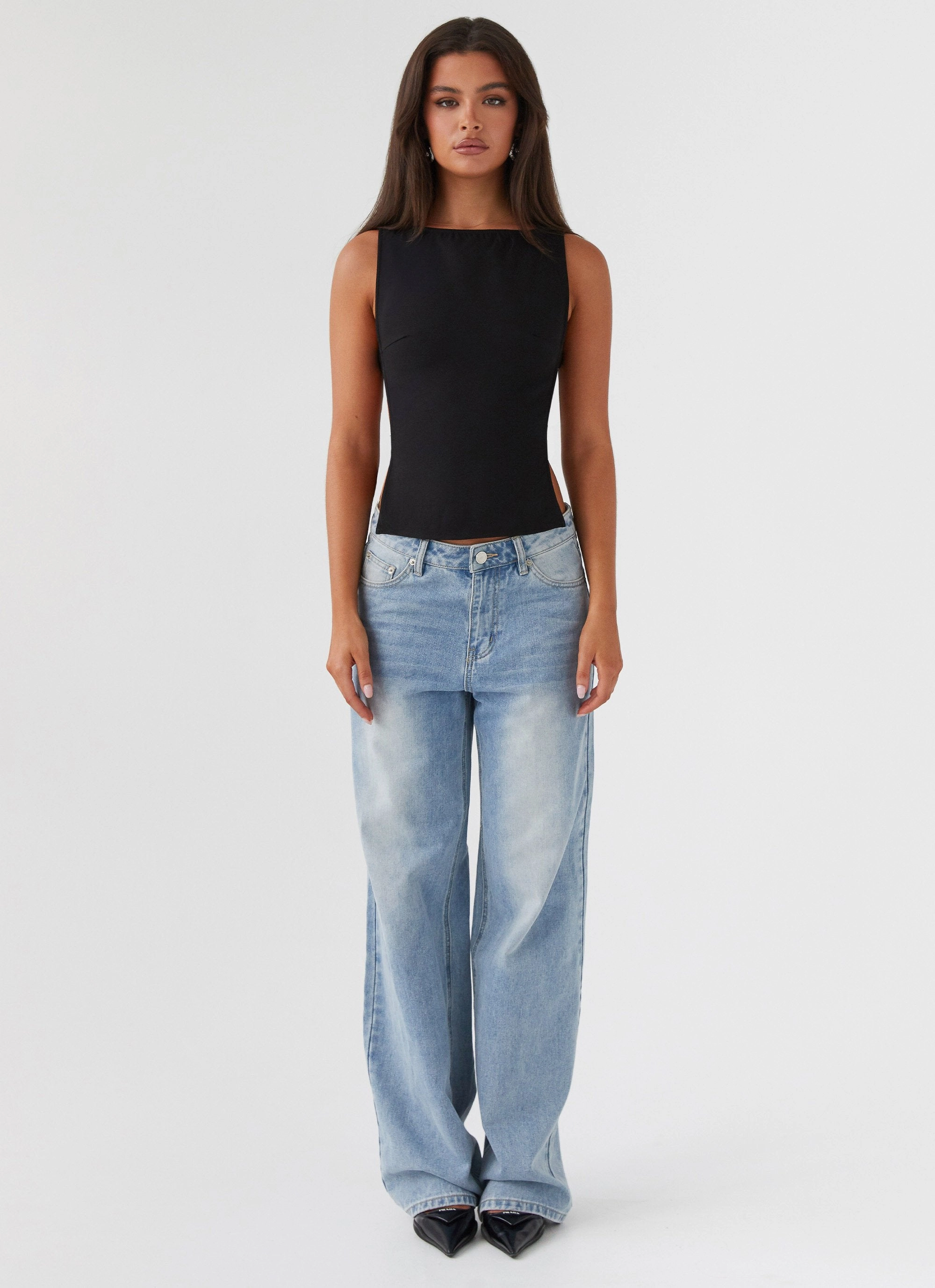 Cherish You Buckle Top - Shadow Textured Weave Pattern AdjustableCuffSystem