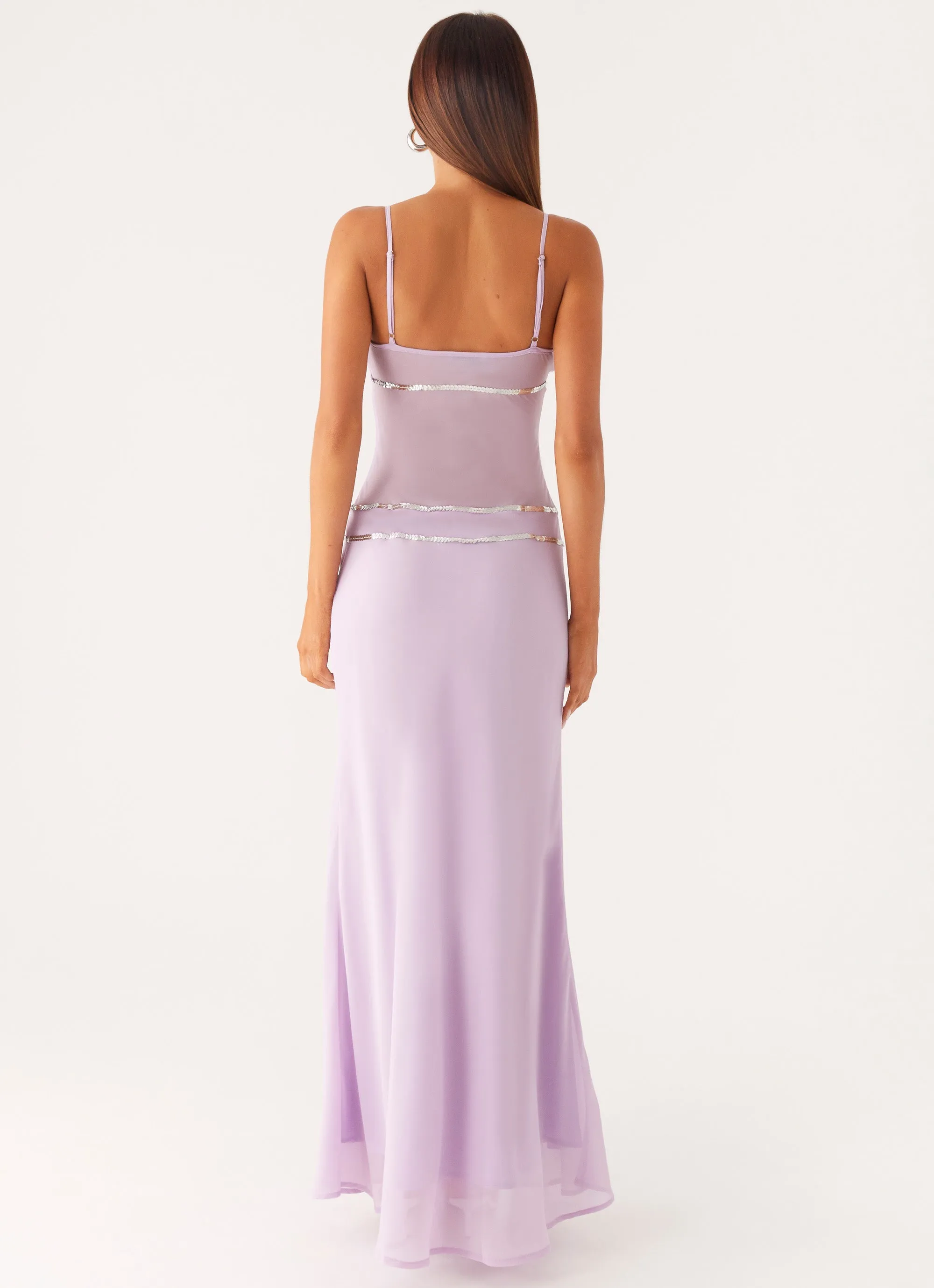 Sweet On You Maxi Dress - Lavender retro-style