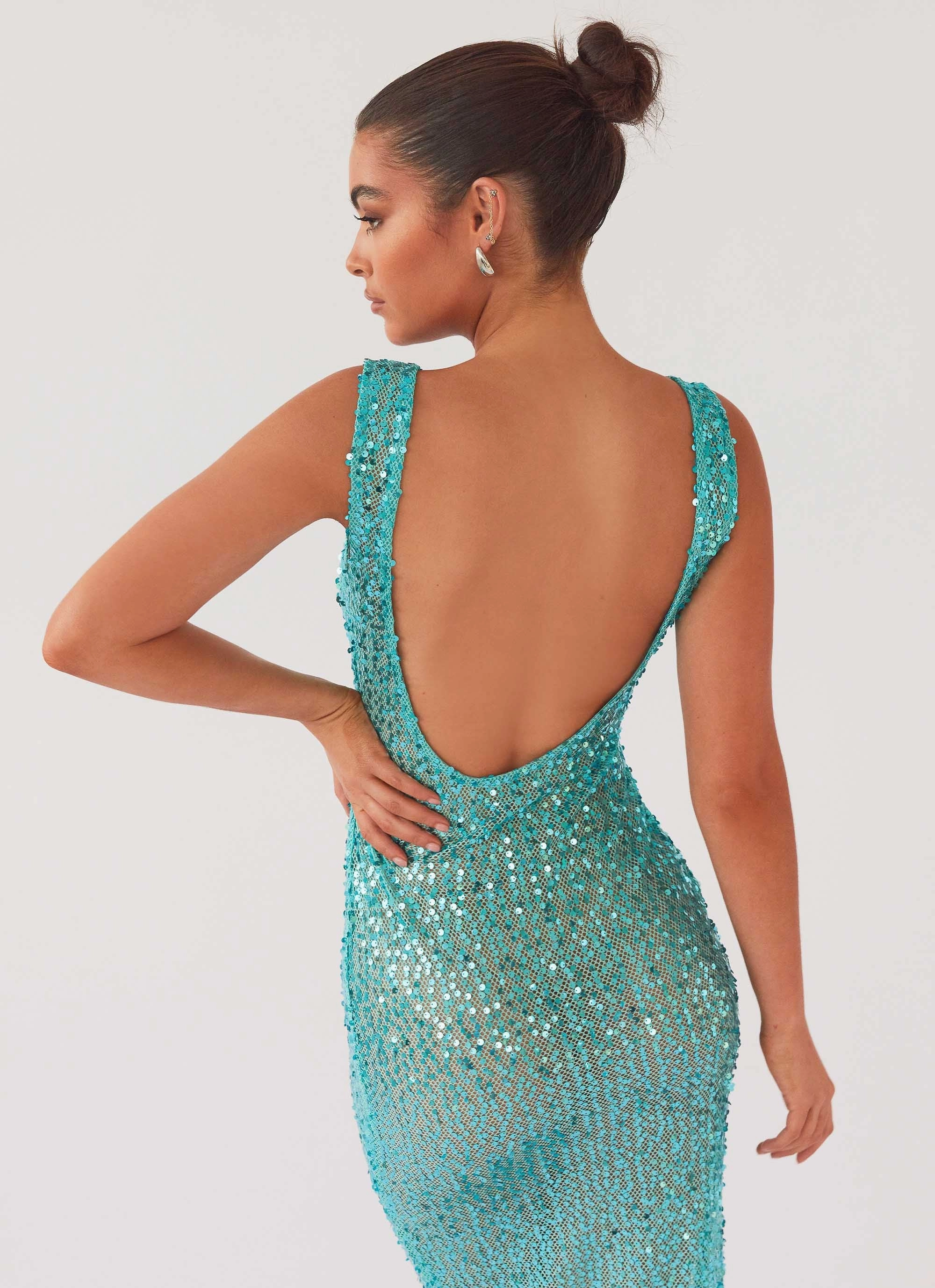 Calm Drape Sweet Essence Maxi Dress - Crystal