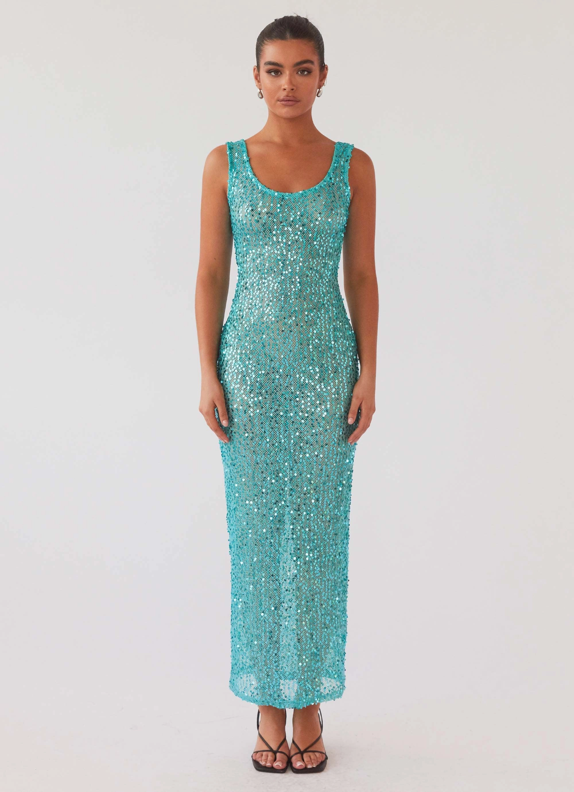 Sweet Essence Maxi Dress - Crystal Subtle Edge