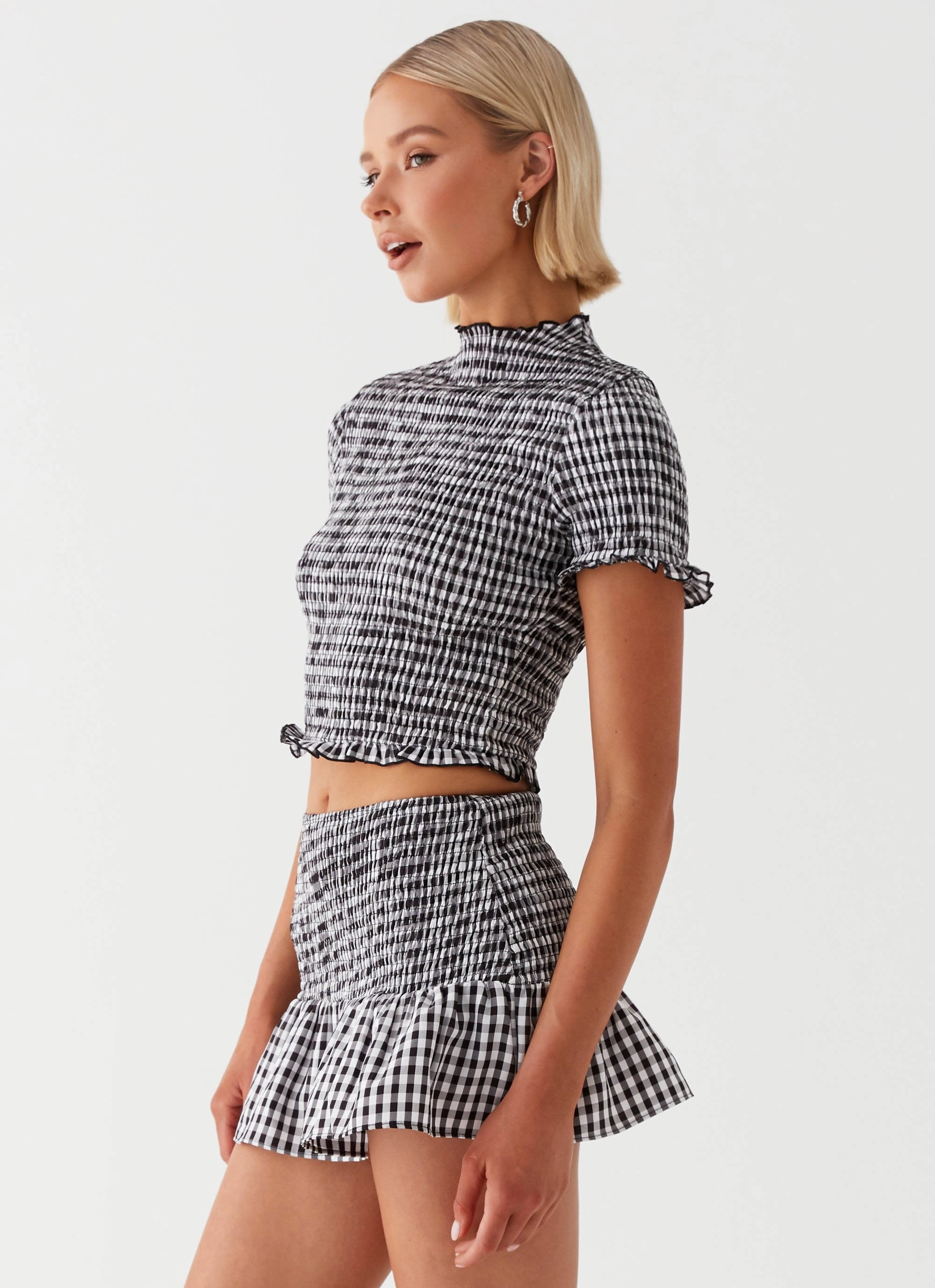 Active Look Sweetest Pie T-Shirt - Black Gingham