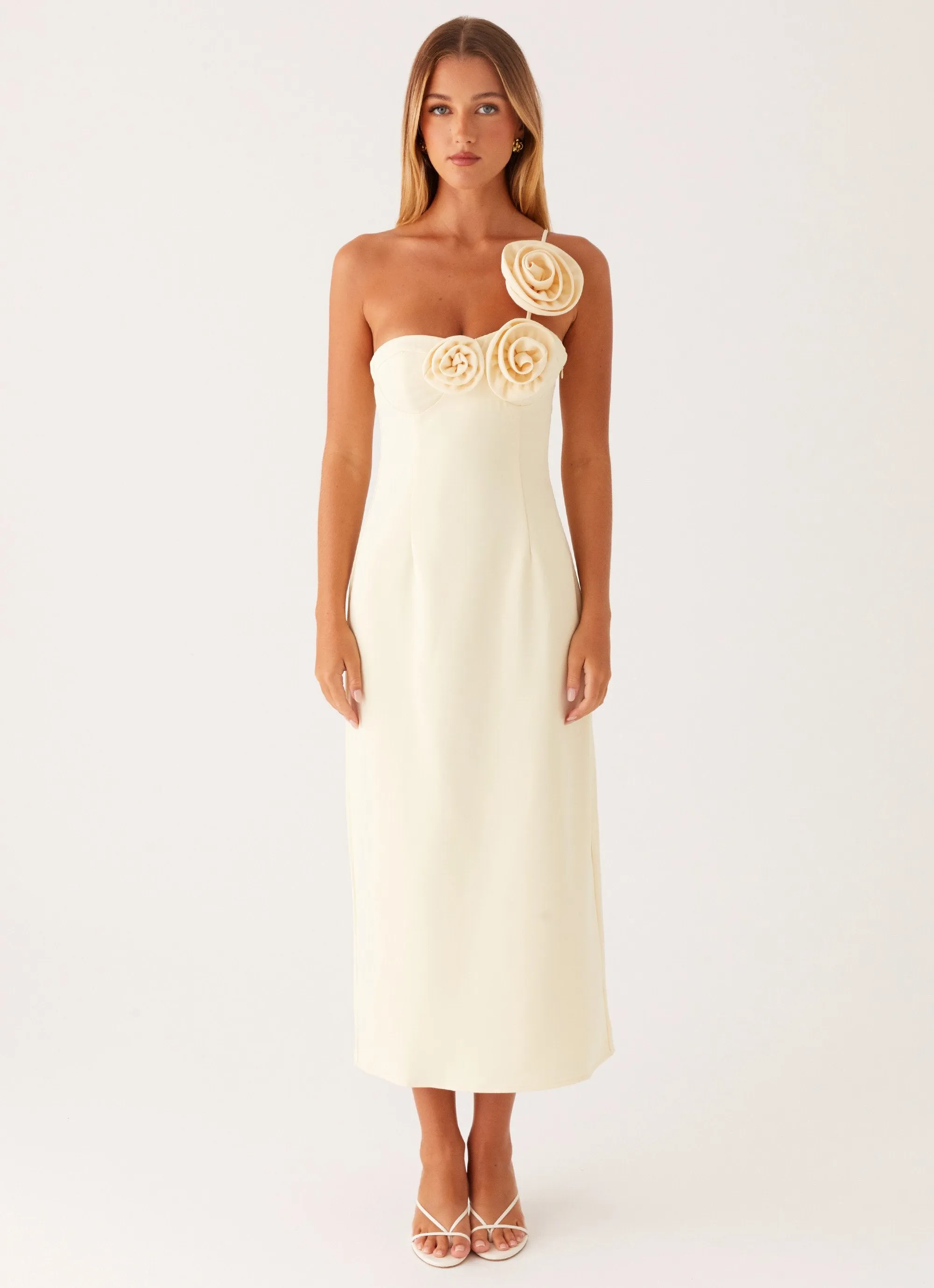 Sweetpea Midi Dress - Yellow Maximalist-Trend