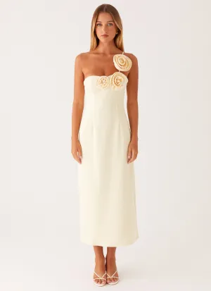Sweetpea Midi Dress - Yellow Maximalist-Trend