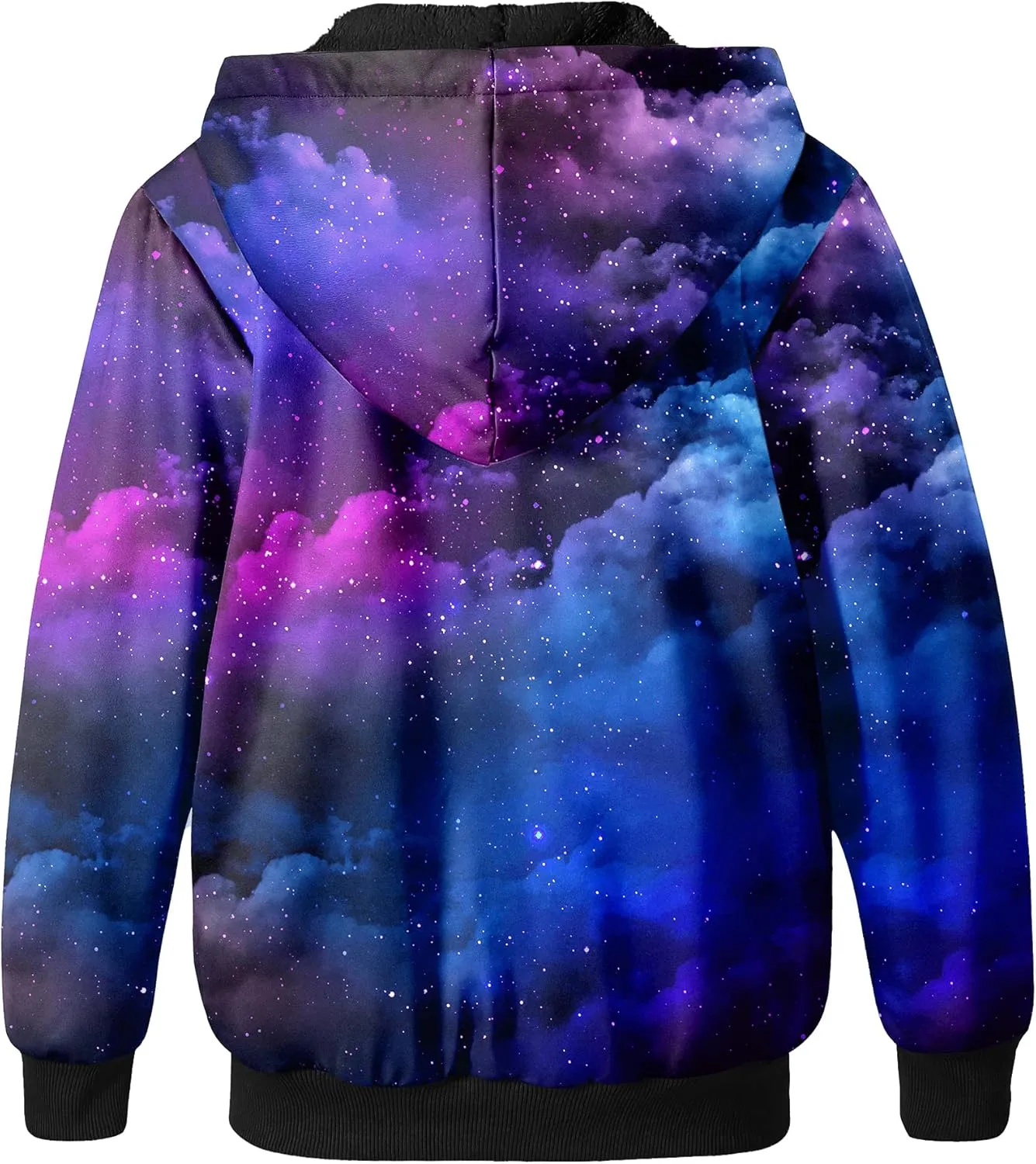SWISSWELL Boys Hoodie Graphic Fleece Jacket Long Sleeve Youth Sweatshirt Full Zip Coat with Hood Spring Fall Winter Outwear
