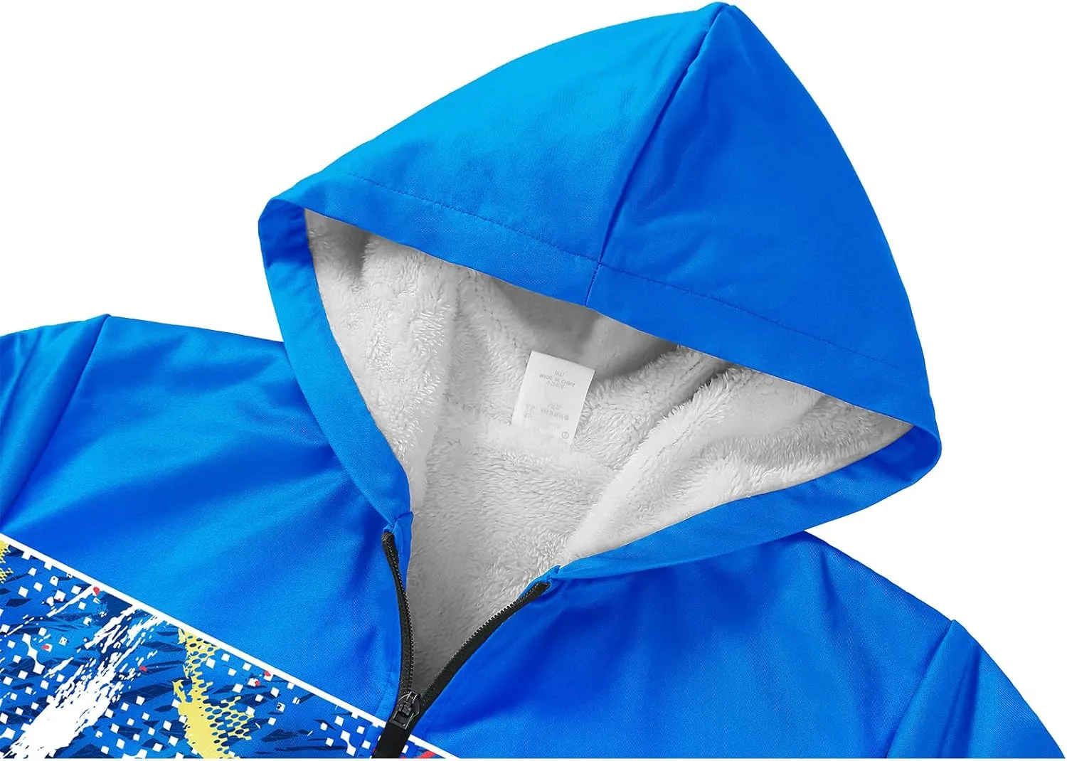 SWISSWELL Boys Hoodie Graphic Fleece Jacket Long Sleeve Youth Sweatshirt Full Zip Coat with Hood Spring Fall Winter Outwear