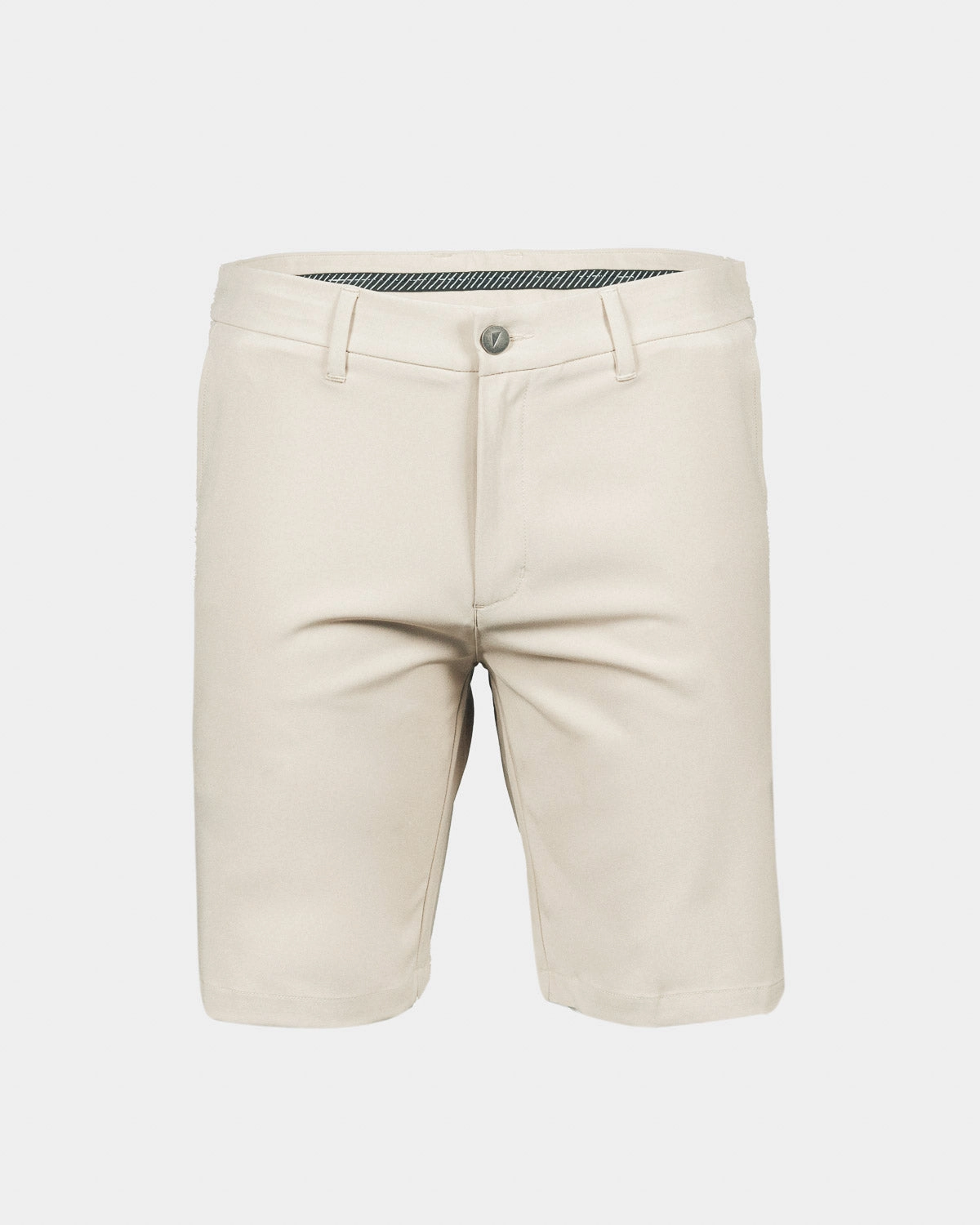 Seamless construction Men's Light Khaki Golf Shorts