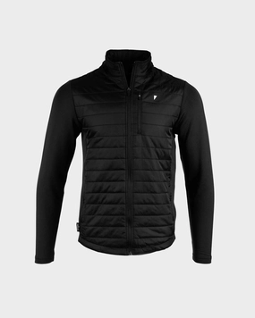 Sustainable Packaging Commuter Friendly Look Black Hybrid Jacket