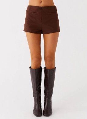 Stay Comfortable Nia Micro Short - Chocolate