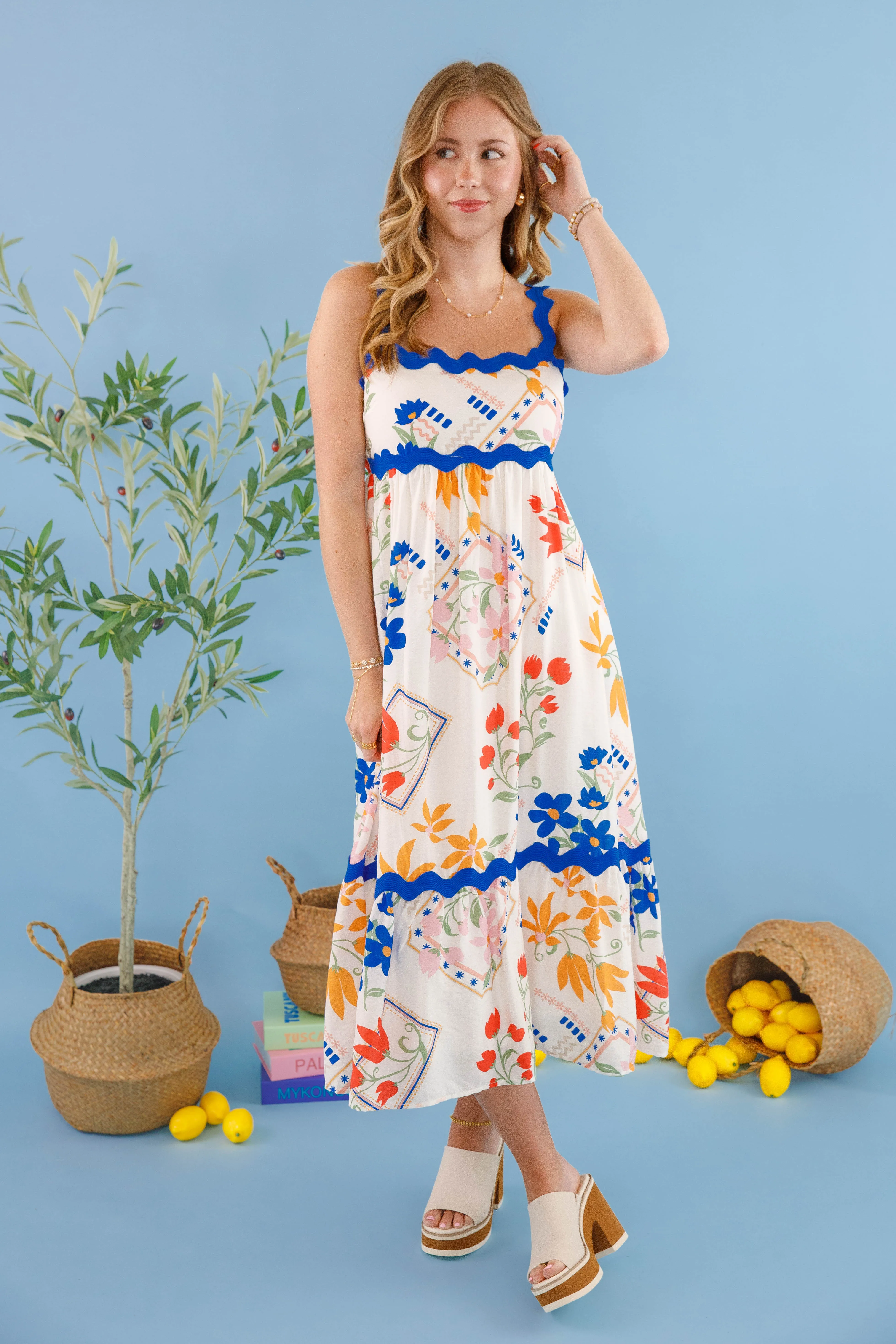 The Vacation Glow Midi Dress Grass Soft