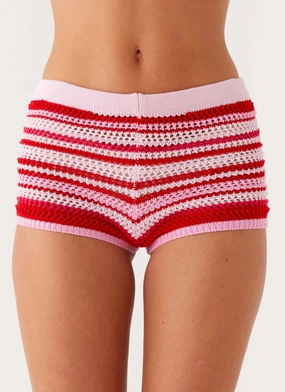 No Ride Fit Miffy Mini Shorts - Pink